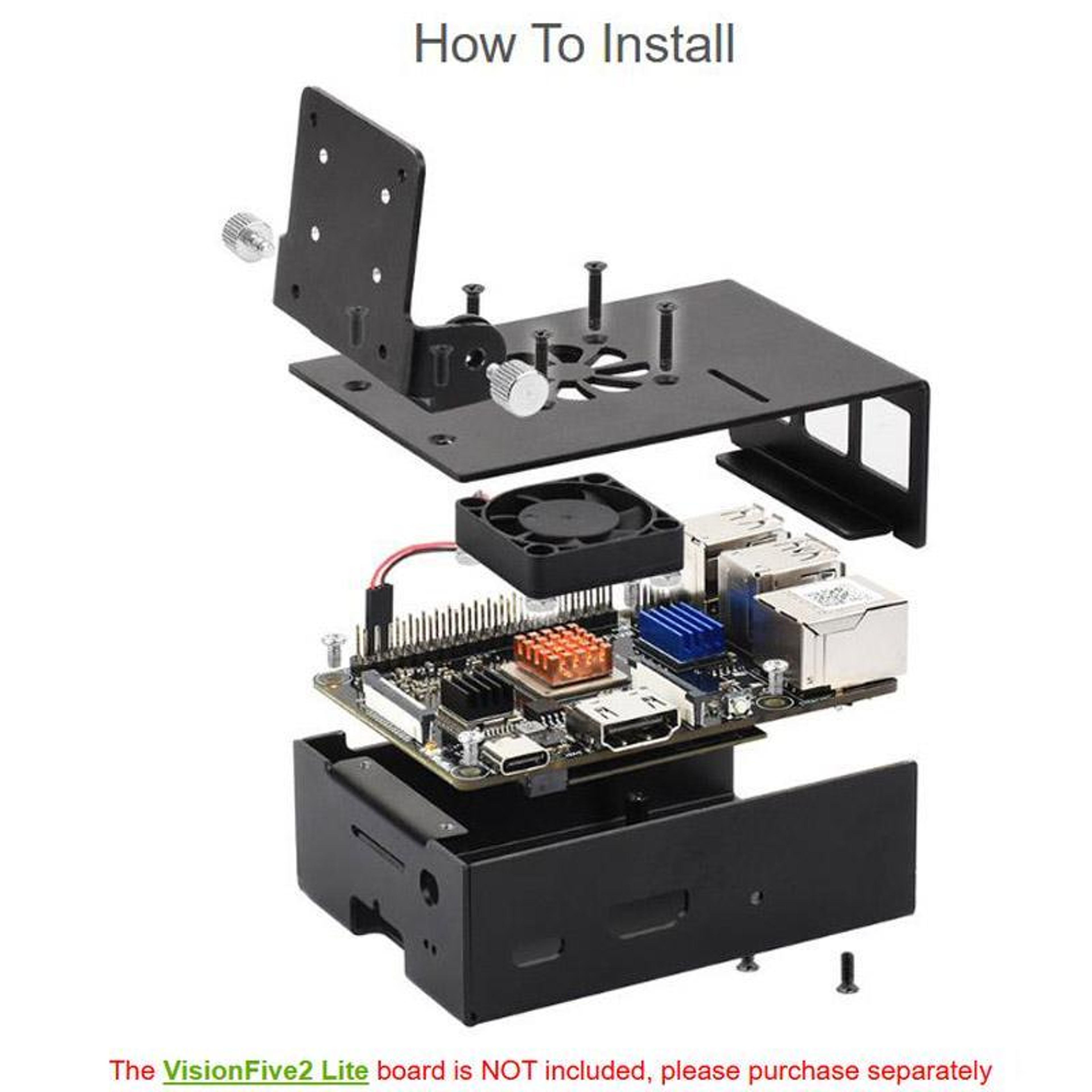 Aluminum Cooling Case with Fan and Camera Mount – view 6