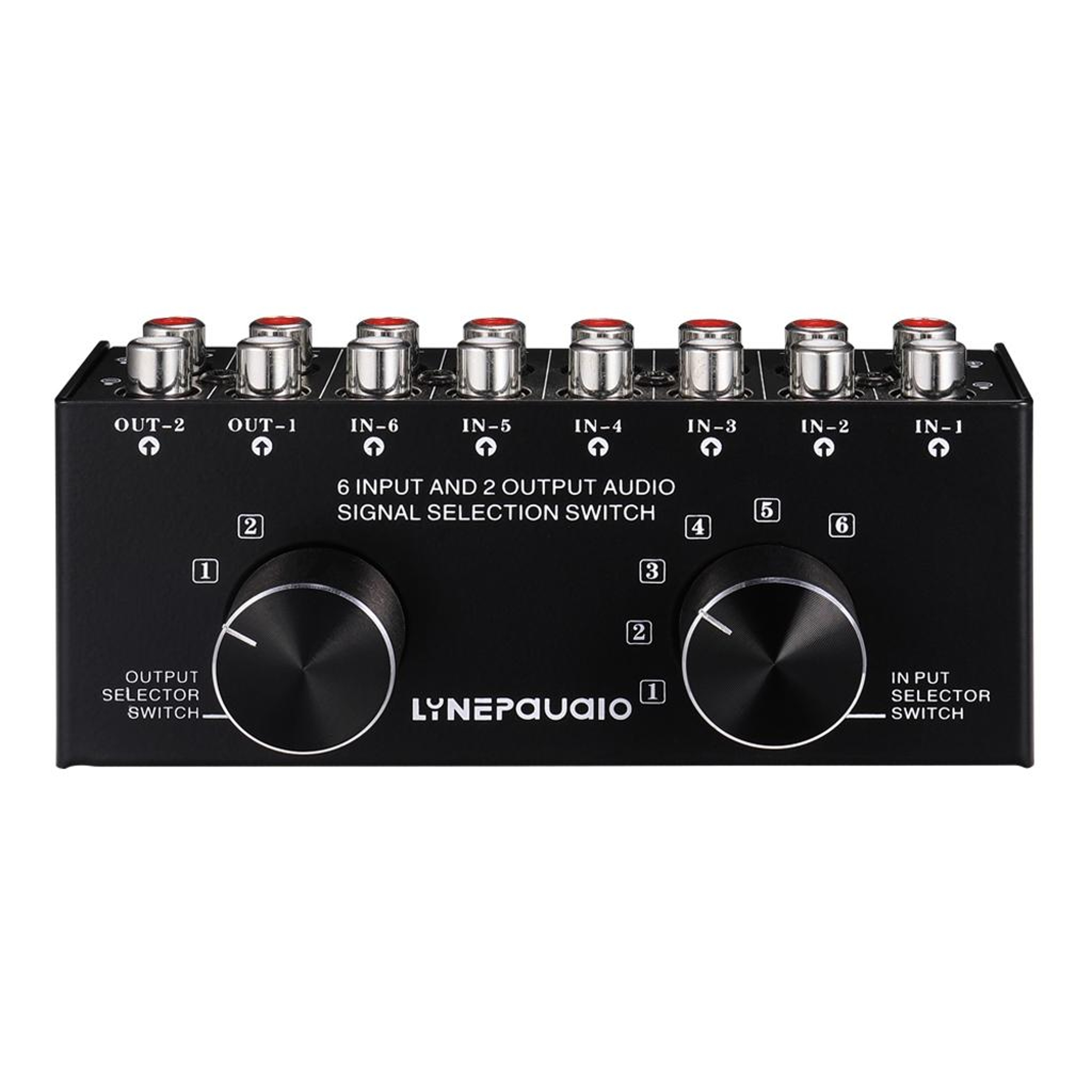 Audio Switcher 6 Input 2 Output Passive Stereo Audio Selector 9