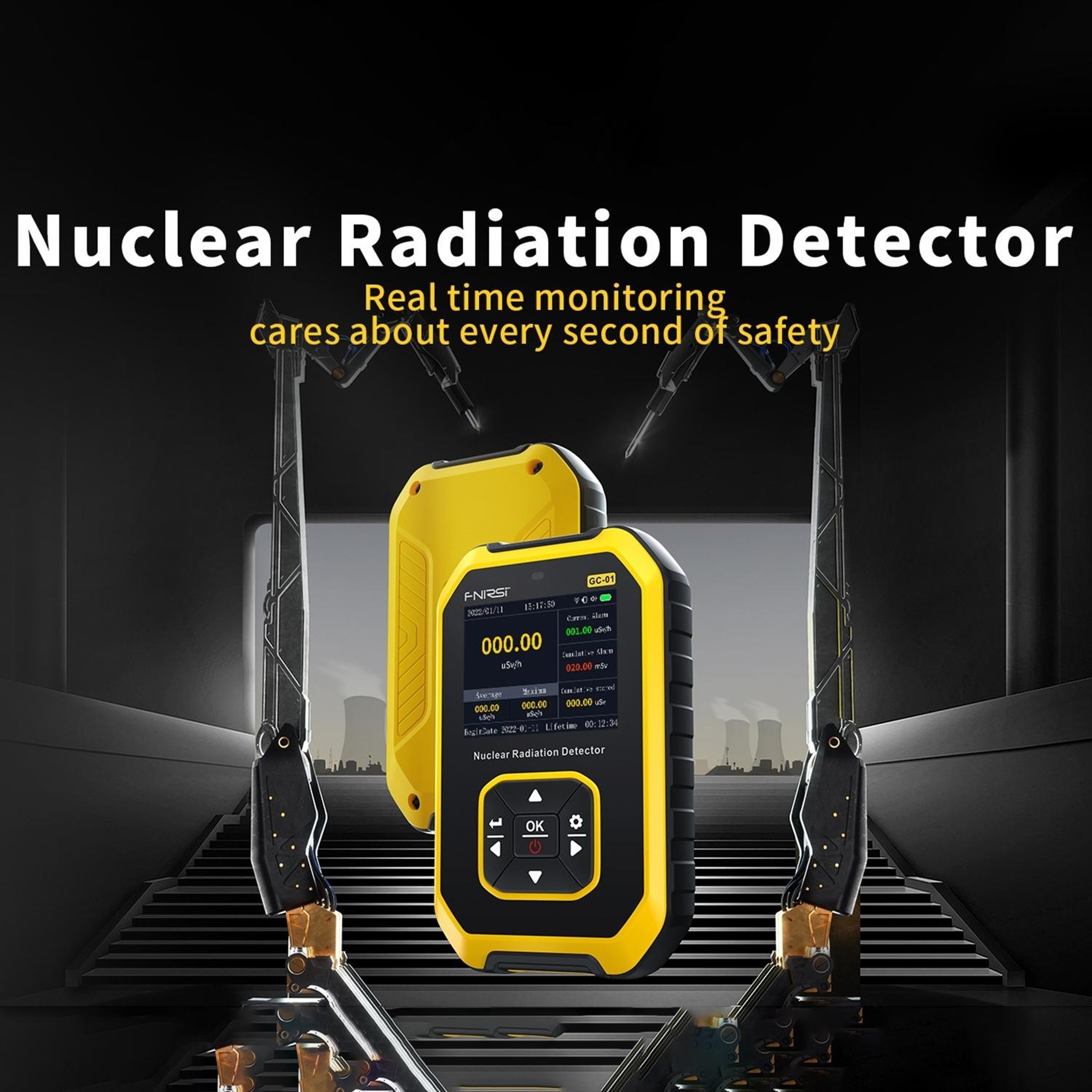 Portable Geiger Counter Nuclear Radiation Detector for Gamma and Beta Rays – view 9
