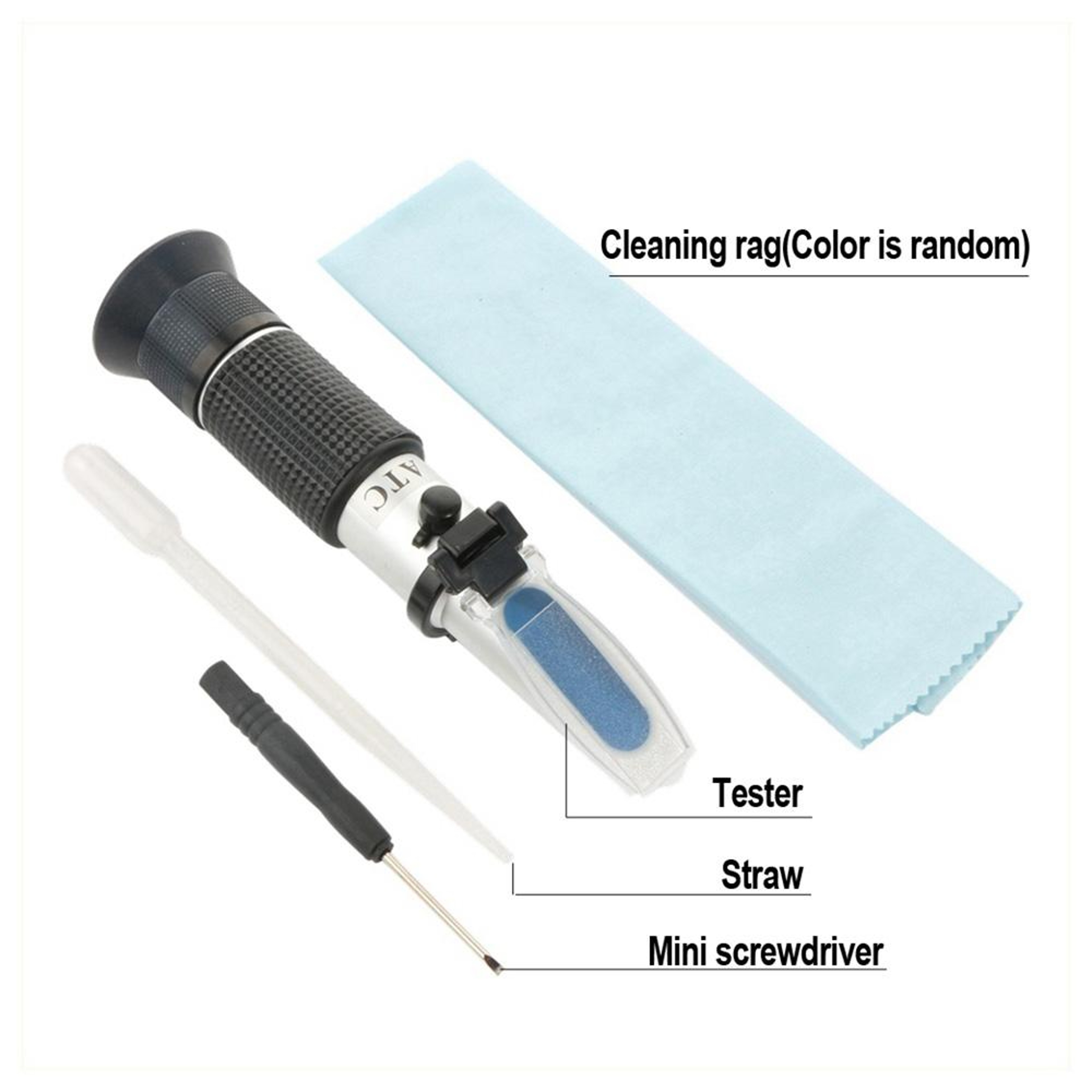 Wine Refractometer with ATC 0–40% Brix and 0–25% Potential Alcohol Tester – view 3