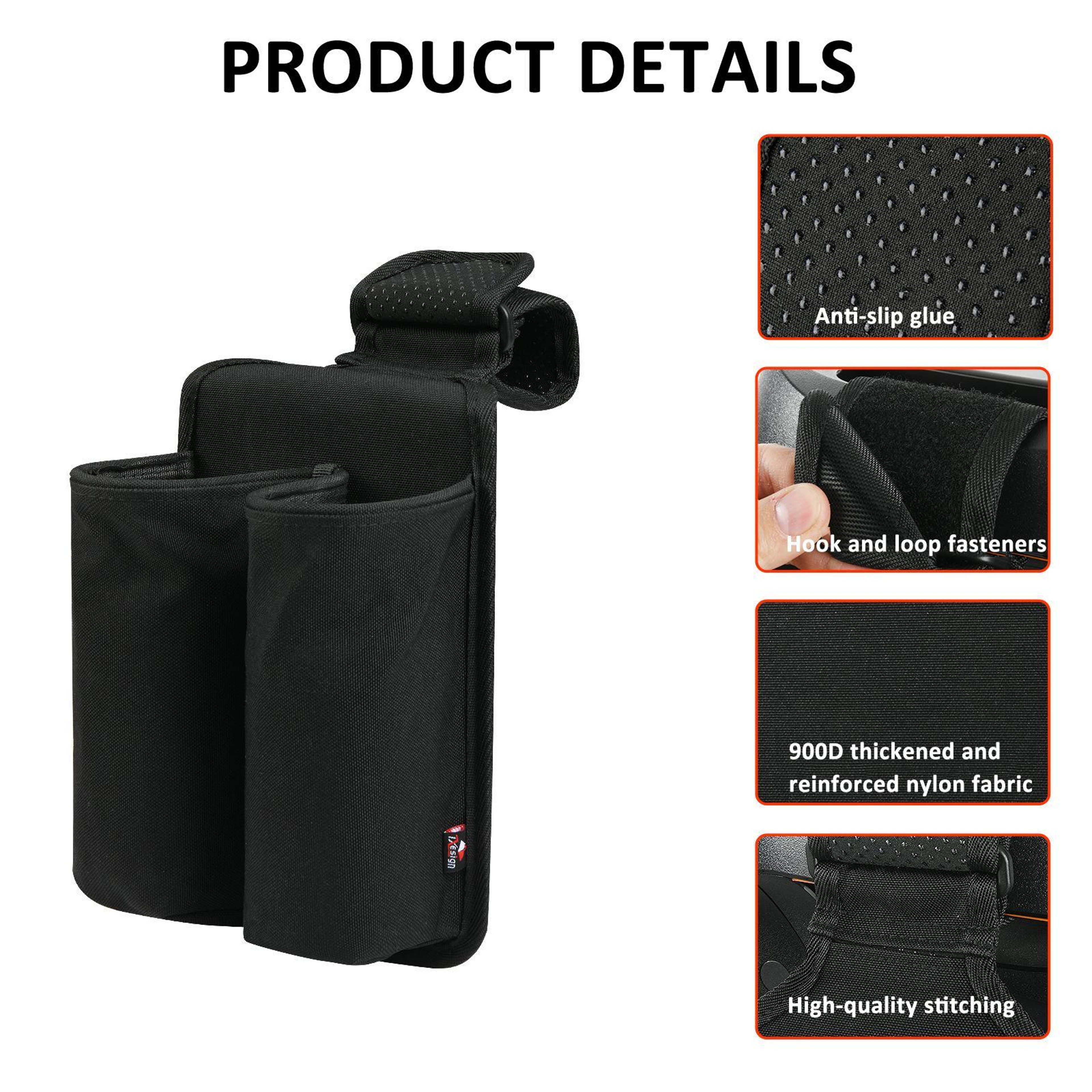 JBL PartyBox Microphone Holder Bag with Dual Mic Storage and Secure Strap Mount – view 4