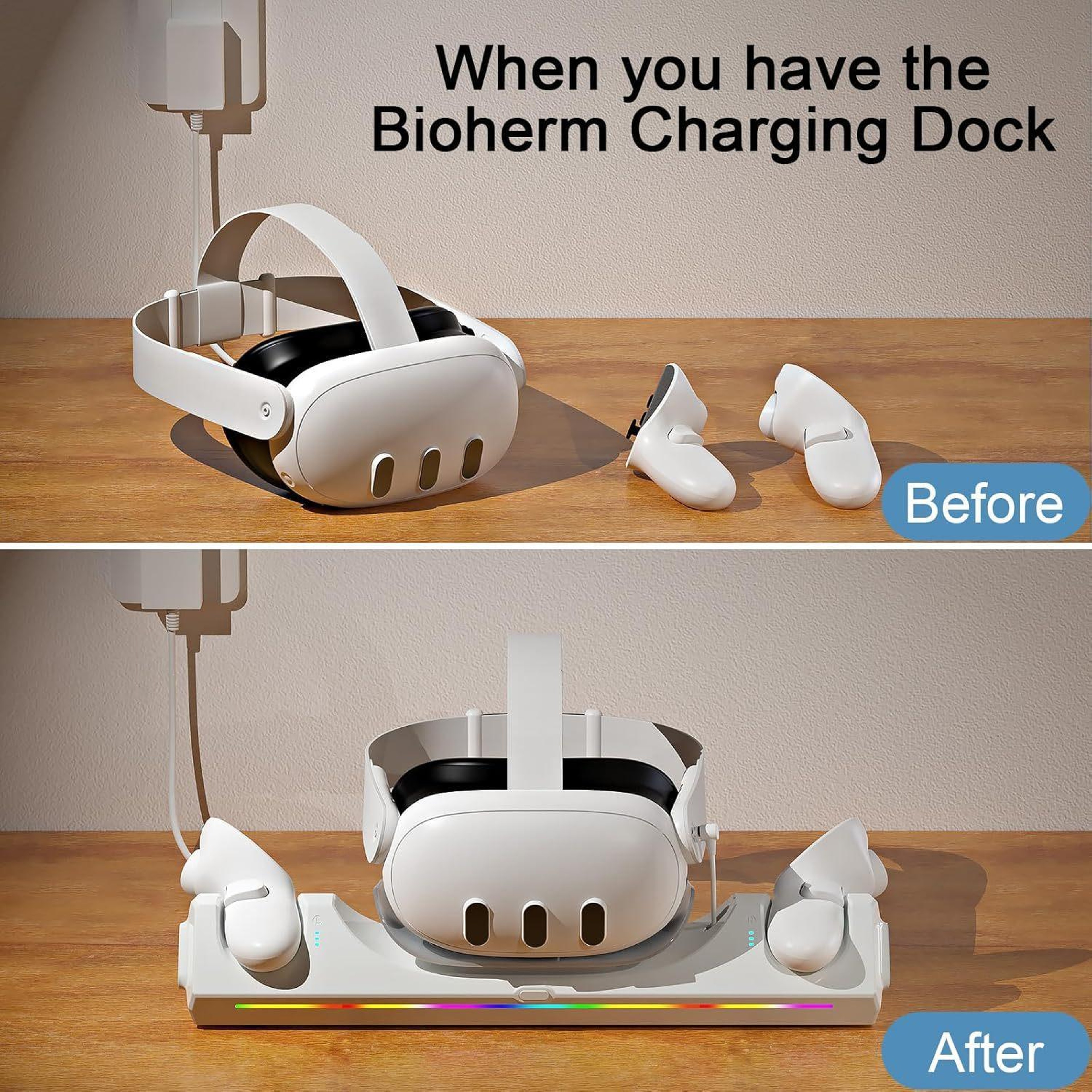 Meta Quest 3 Charging Dock With Magnetic Headset And Controller Charging 5