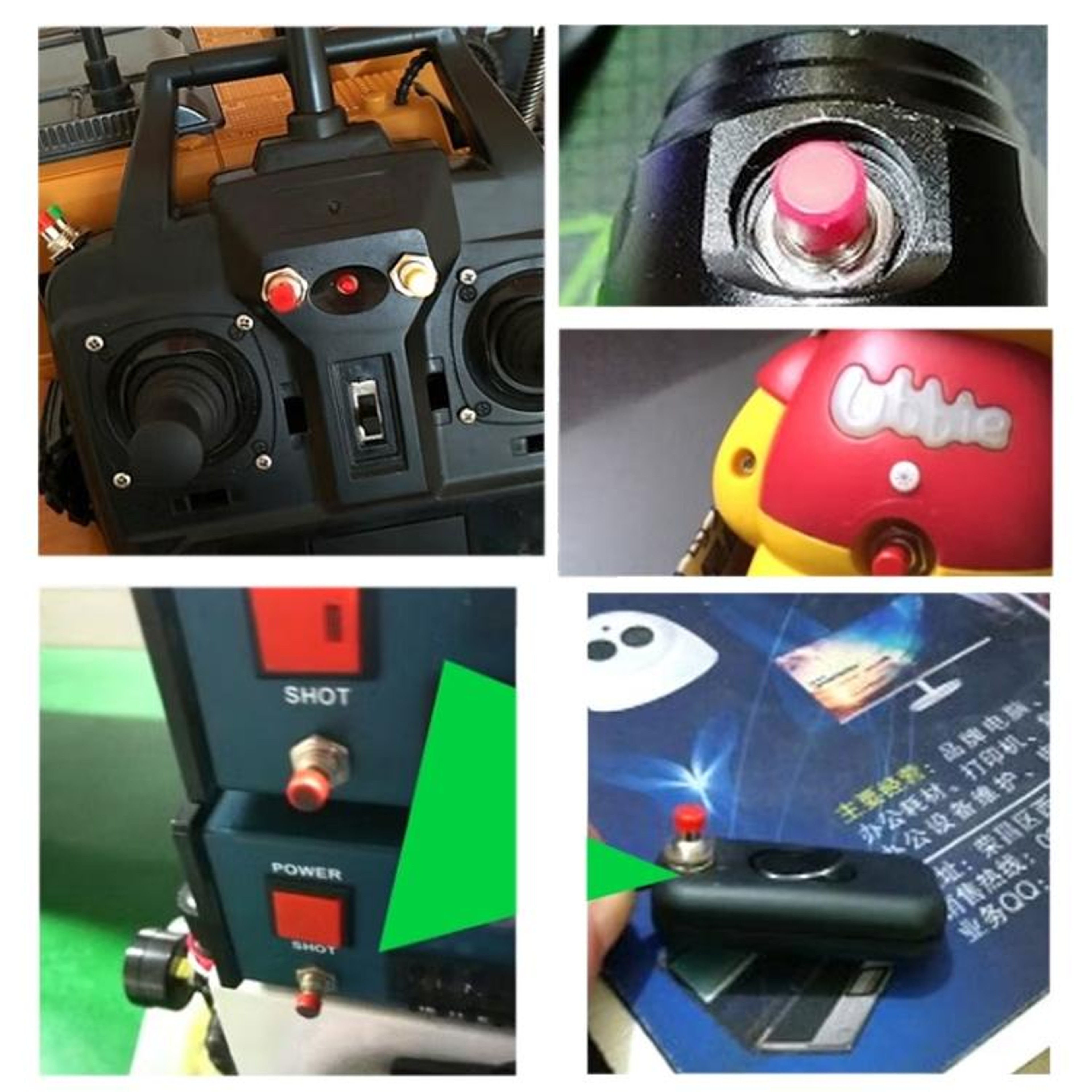 10 PCS Momentary Push Button Switch 2 Pin Normally Open Multicolor Mini Switches 5