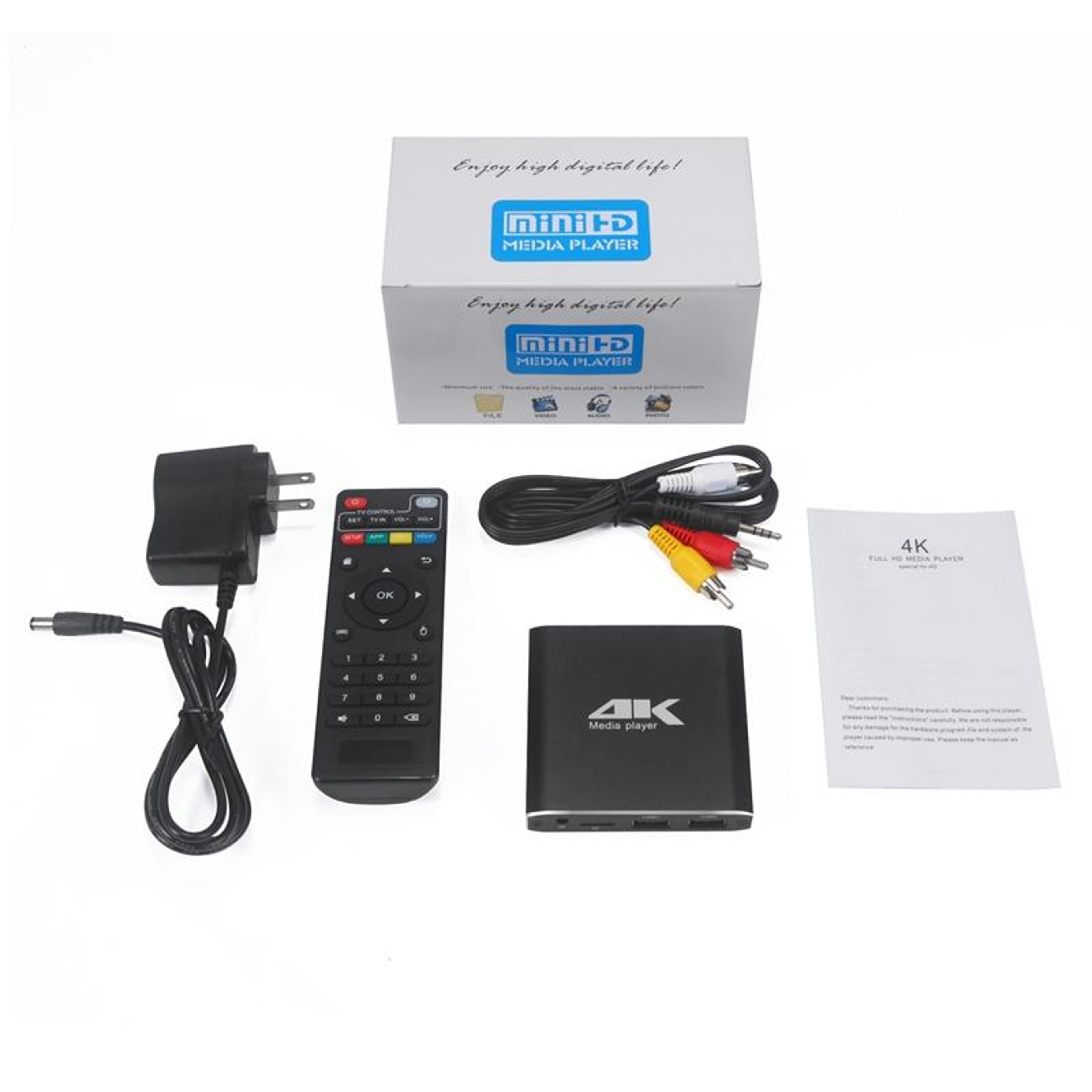 4K HD Media Player With Auto Loop Playback USB And SD Digital Signage Player 1
