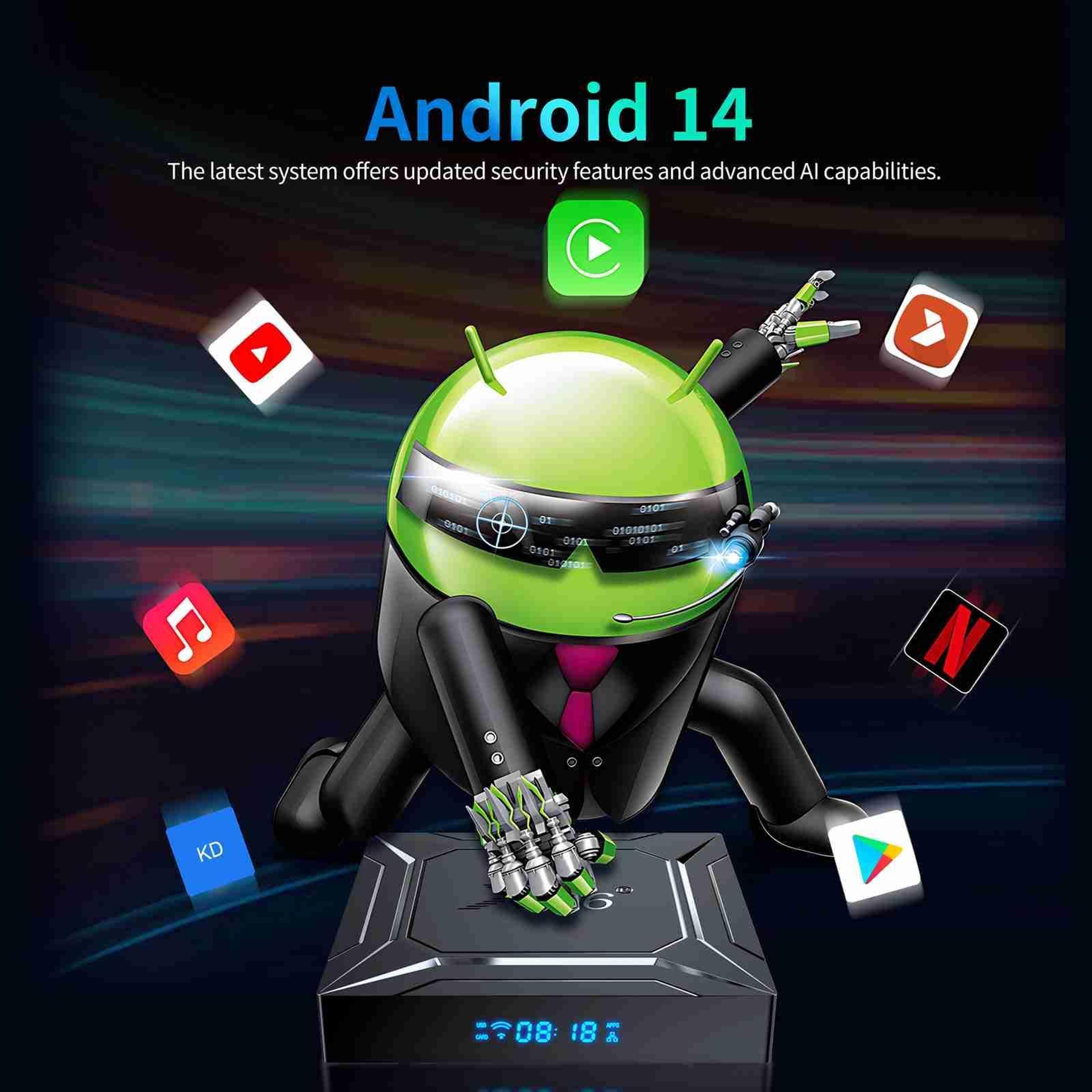 X96 Android 14 TV Box 4K Streaming And DualBand WiFi 6