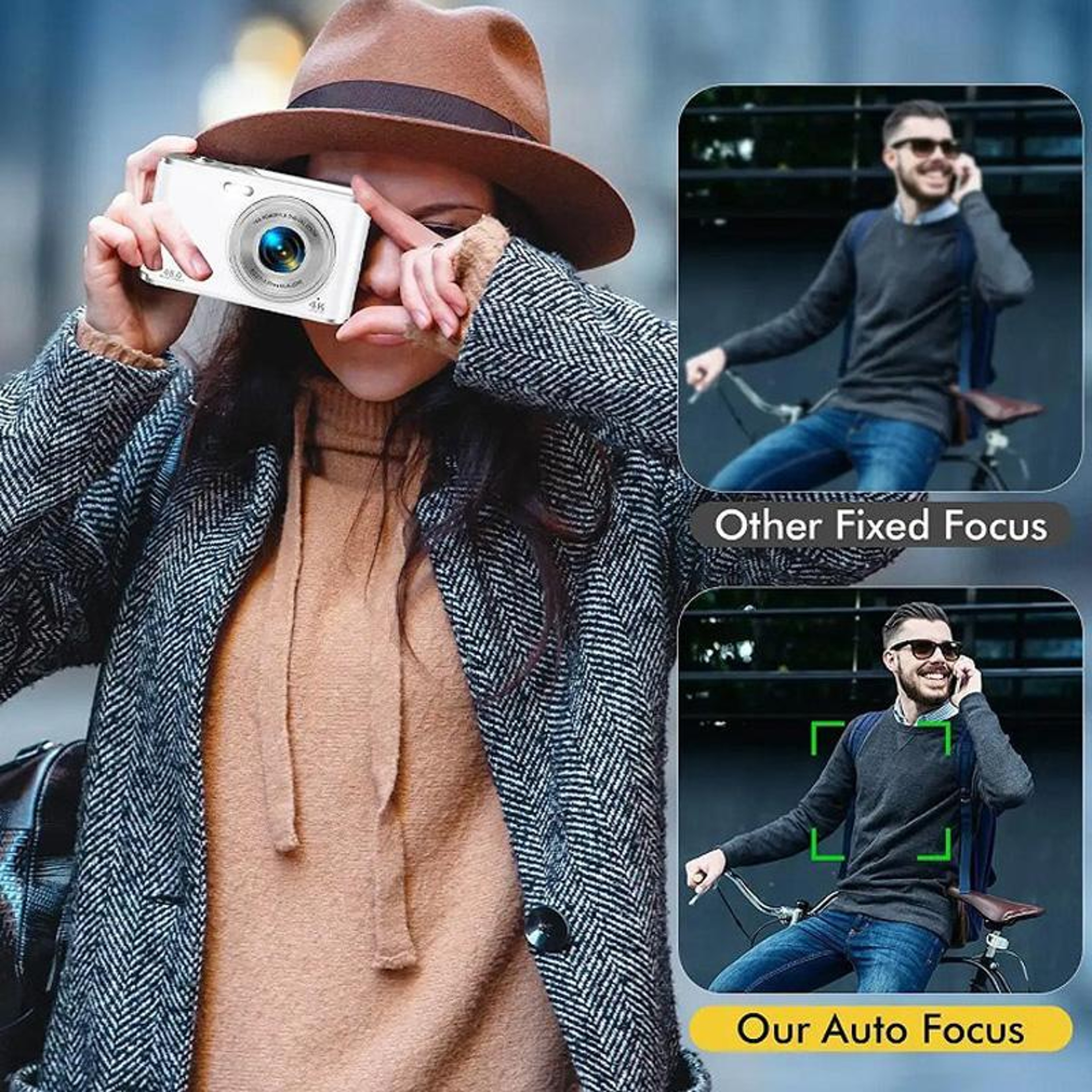 4K Digital Camera With Dual Lens Autofocus And 16X Zoom For Selfies Travel And Beginners 5
