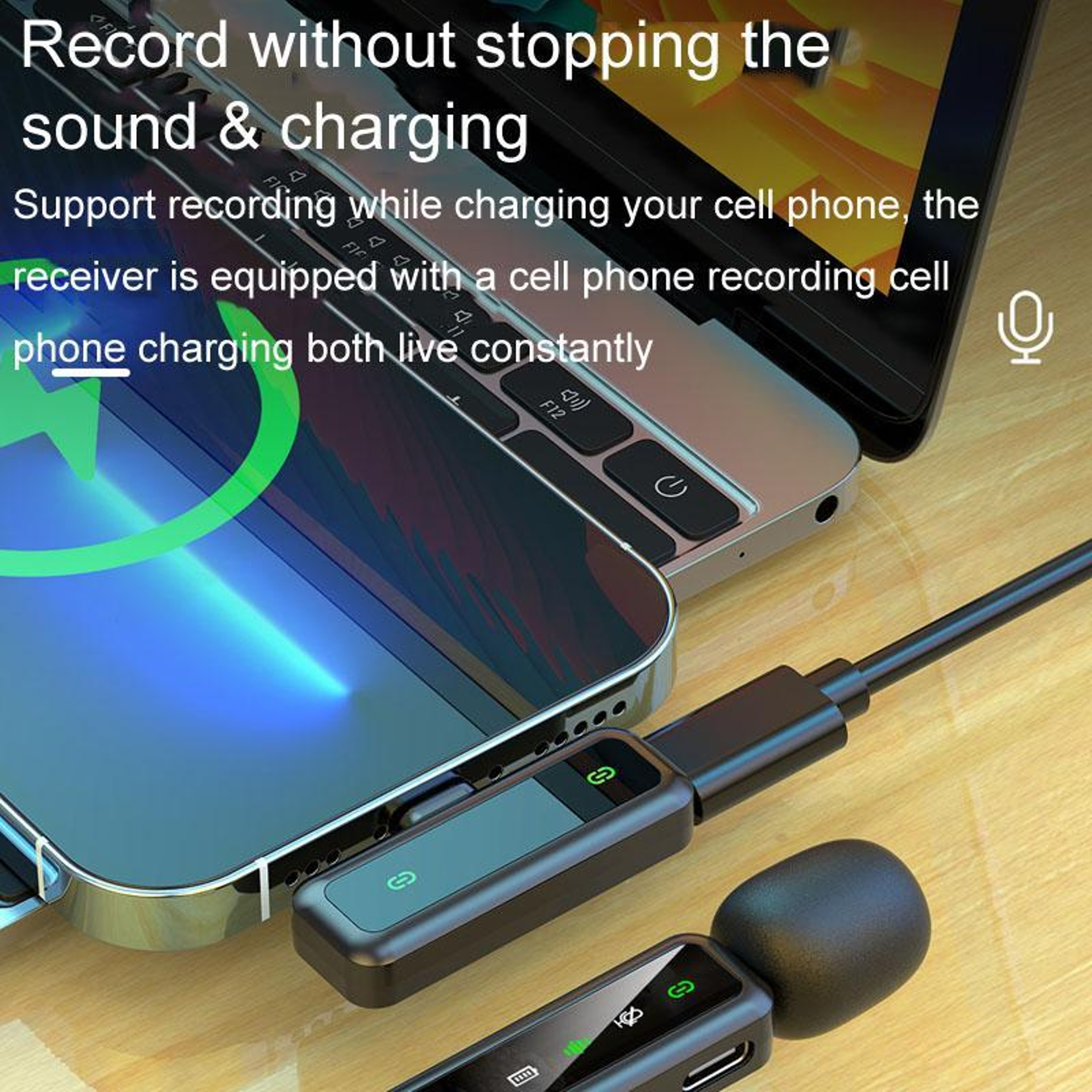 H63 Wireless Lavalier Microphone With Noise Cancellation For TypeC Devices 7