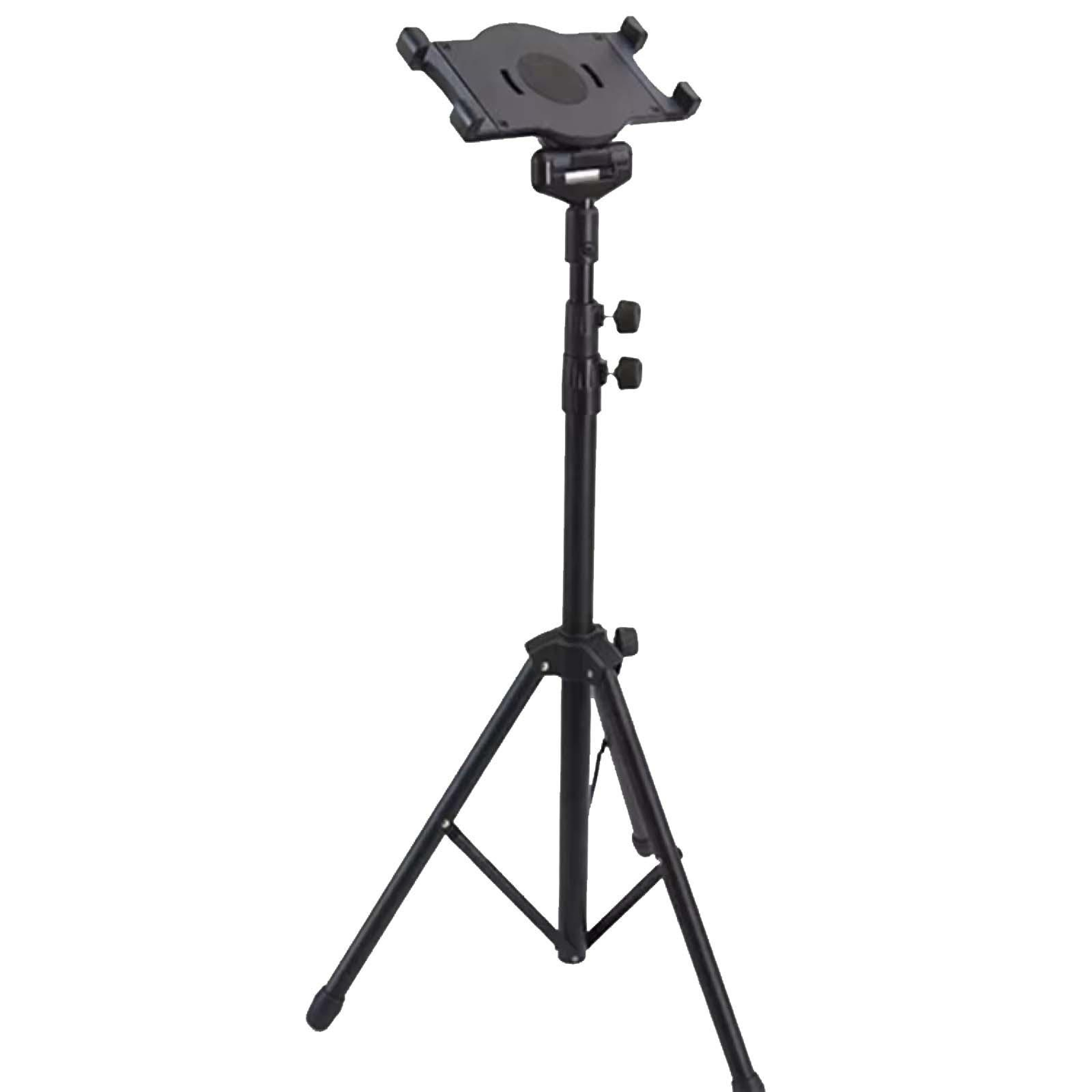 Portable Adjustable Tablet Tripod Stand with Multi-Angle Tablet Holder – view 1