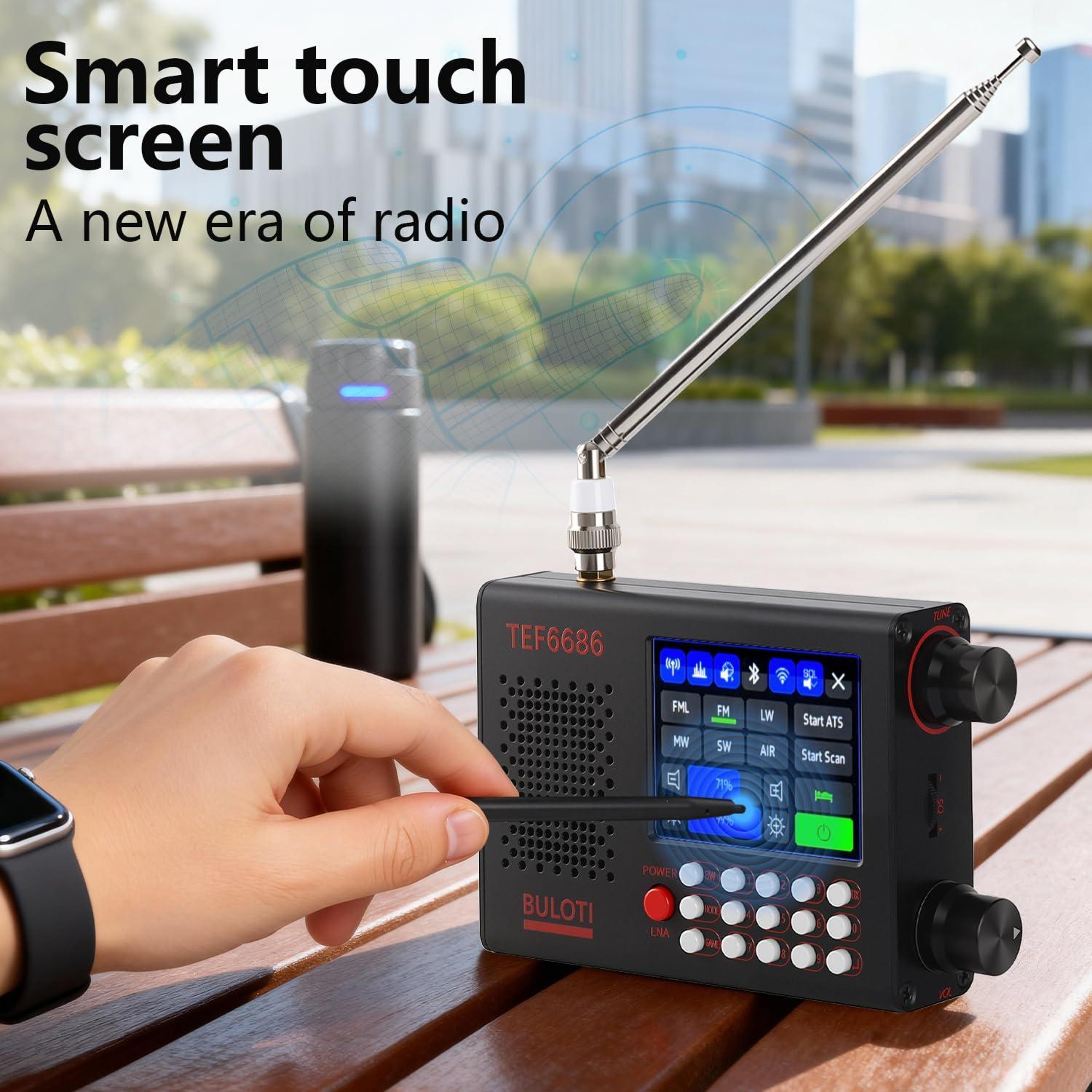 Full Band High Sensitivity Touchscreen DSP Radio – view 4