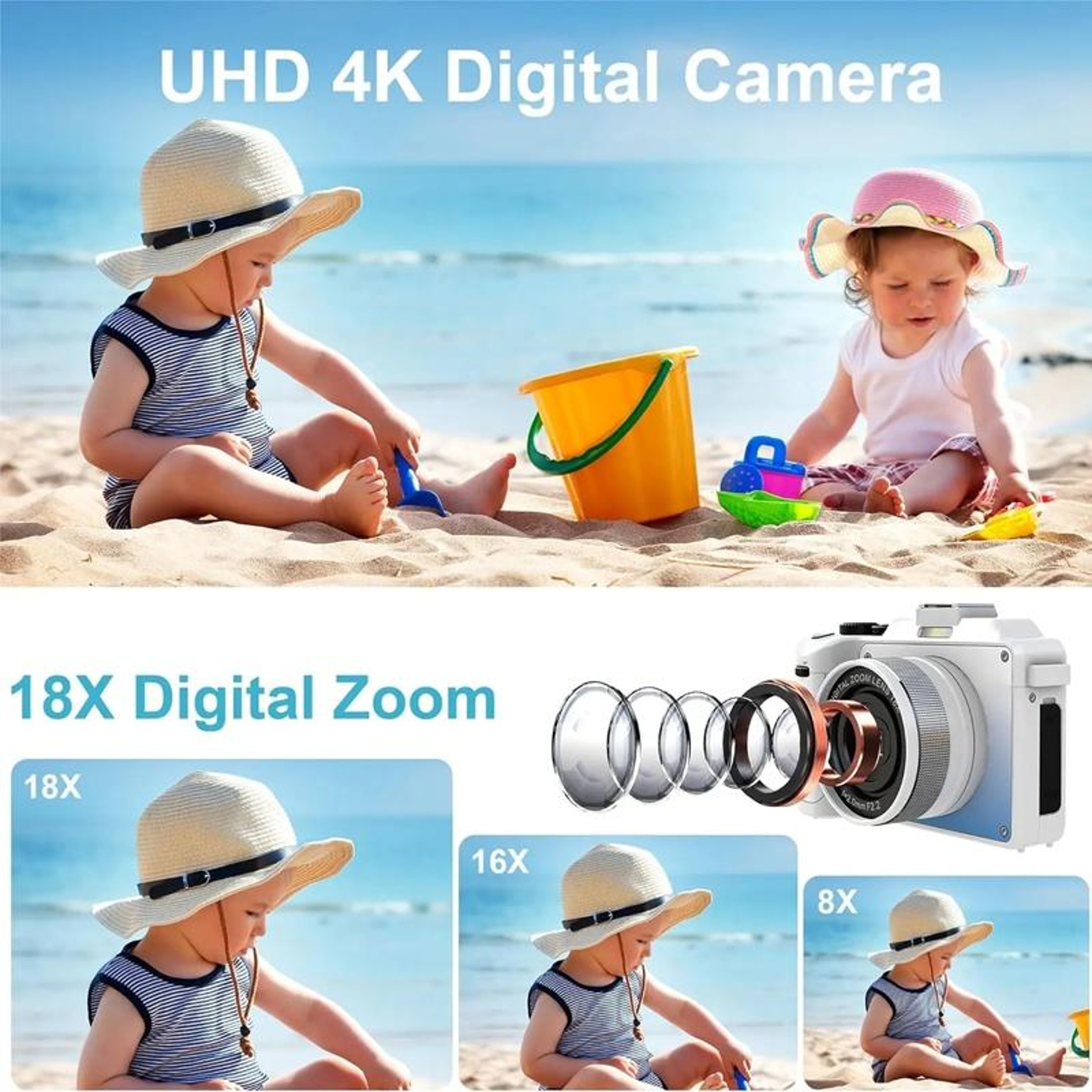 48MP 4K Digital Camera With Dual Cameras 18X Zoom And 3Inch Display 2