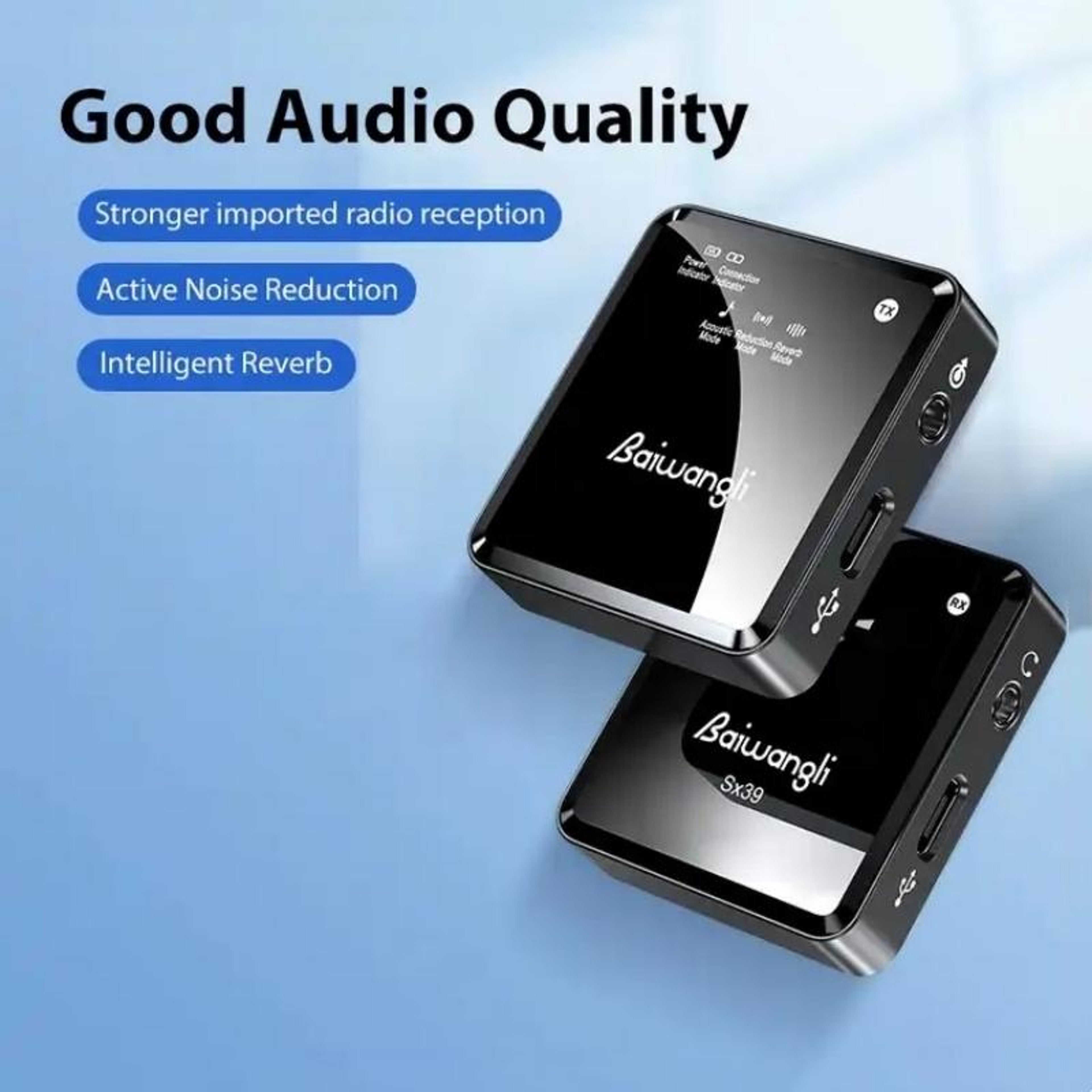 Wireless Lavalier Microphone For IPhone With Noise Reduction 5