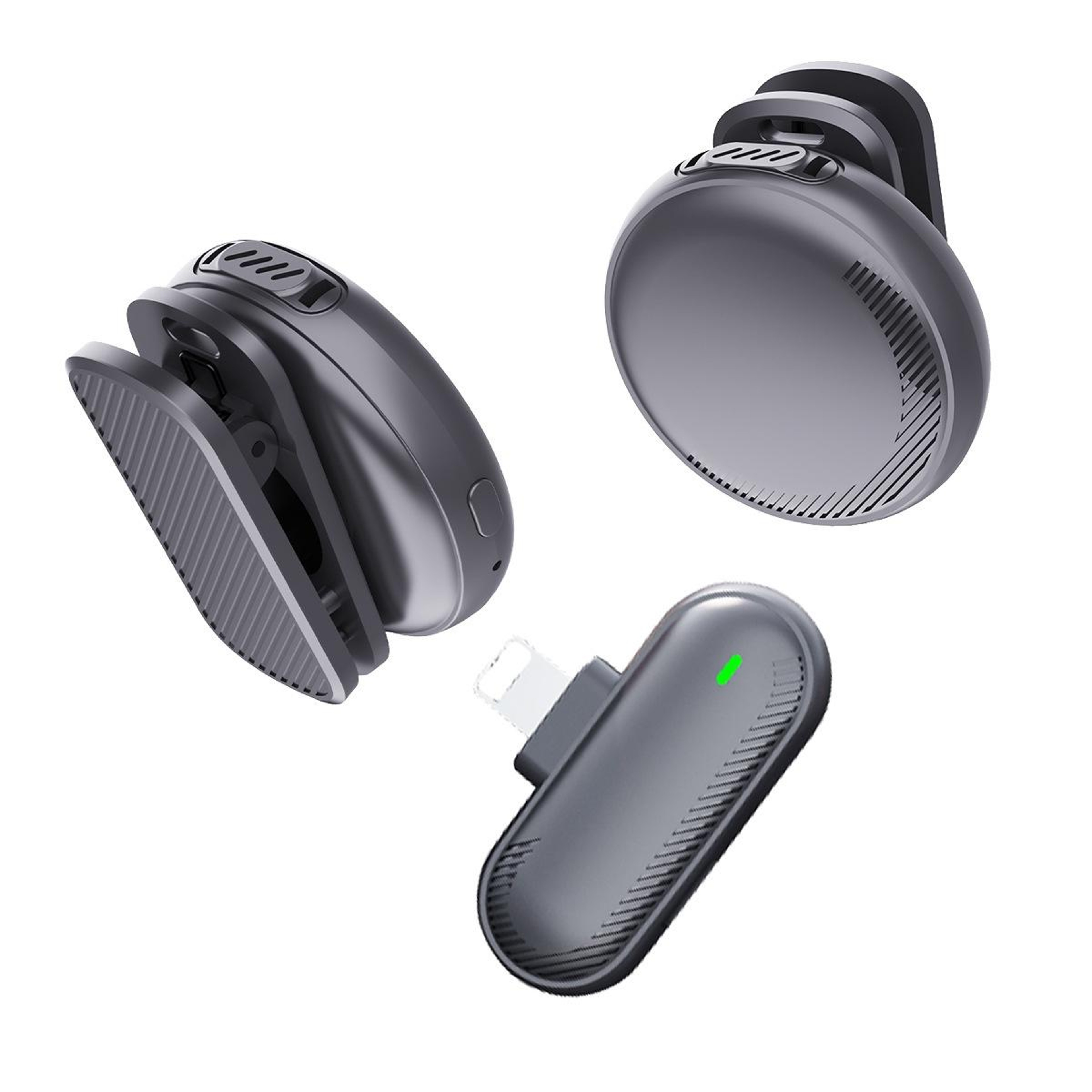 Dual Receiver Wireless Lavalier Microphone With Noise Reduction For Content Creation 9