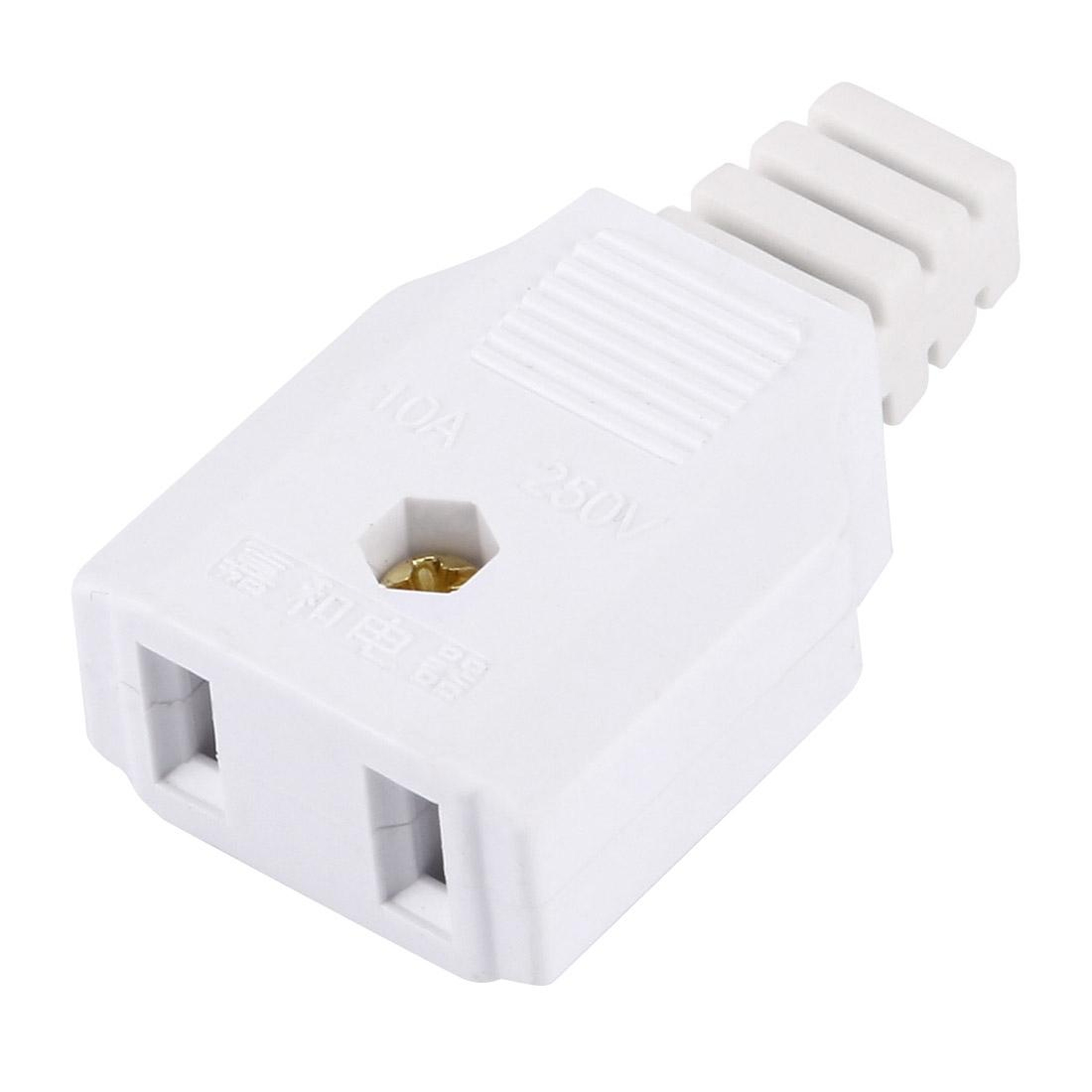 Compact US Plug Adapter Travel Power Outlet Converter 0