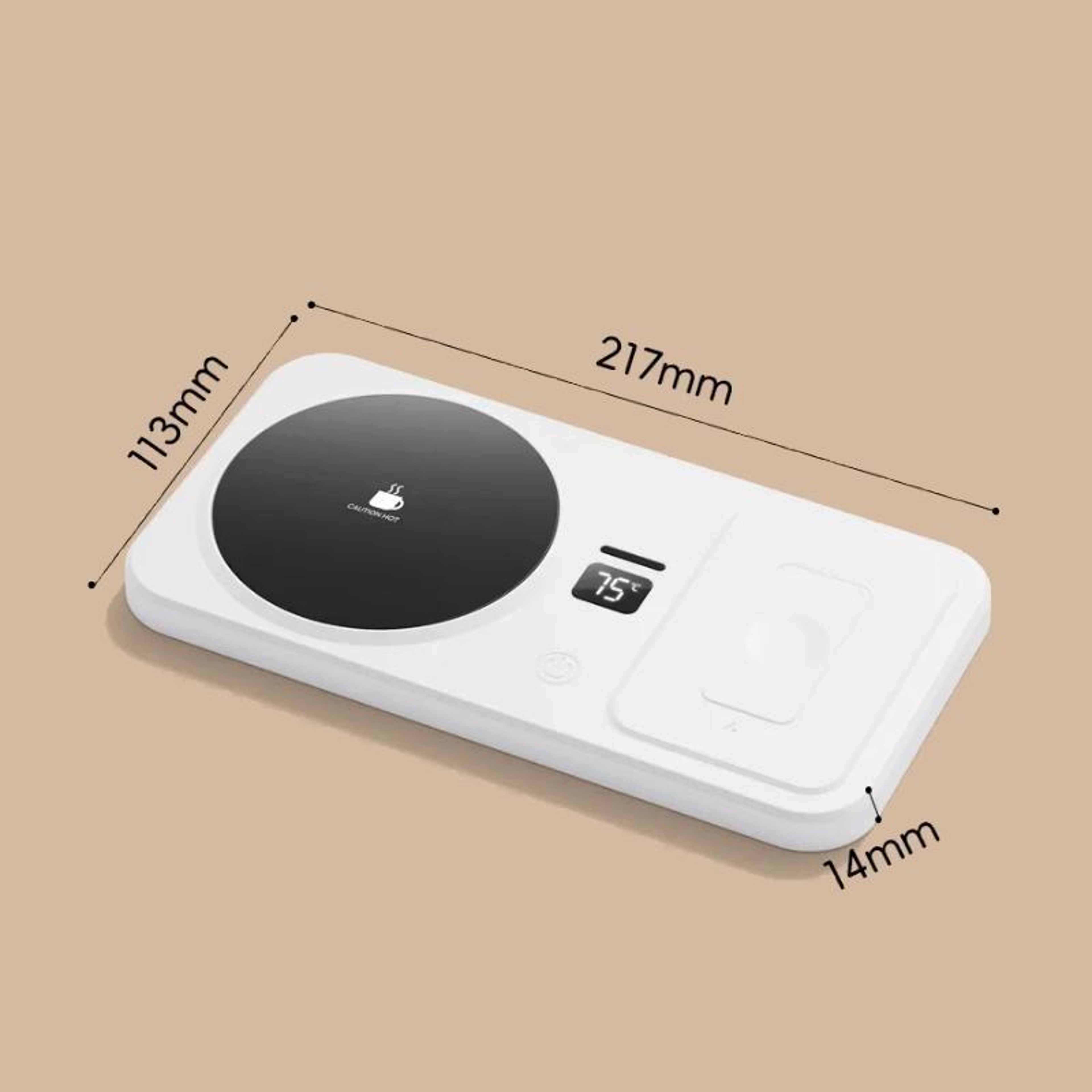 2in1 Wireless Charger Cup Warmer With 3 Temperature Settings And Auto Shutoff 7