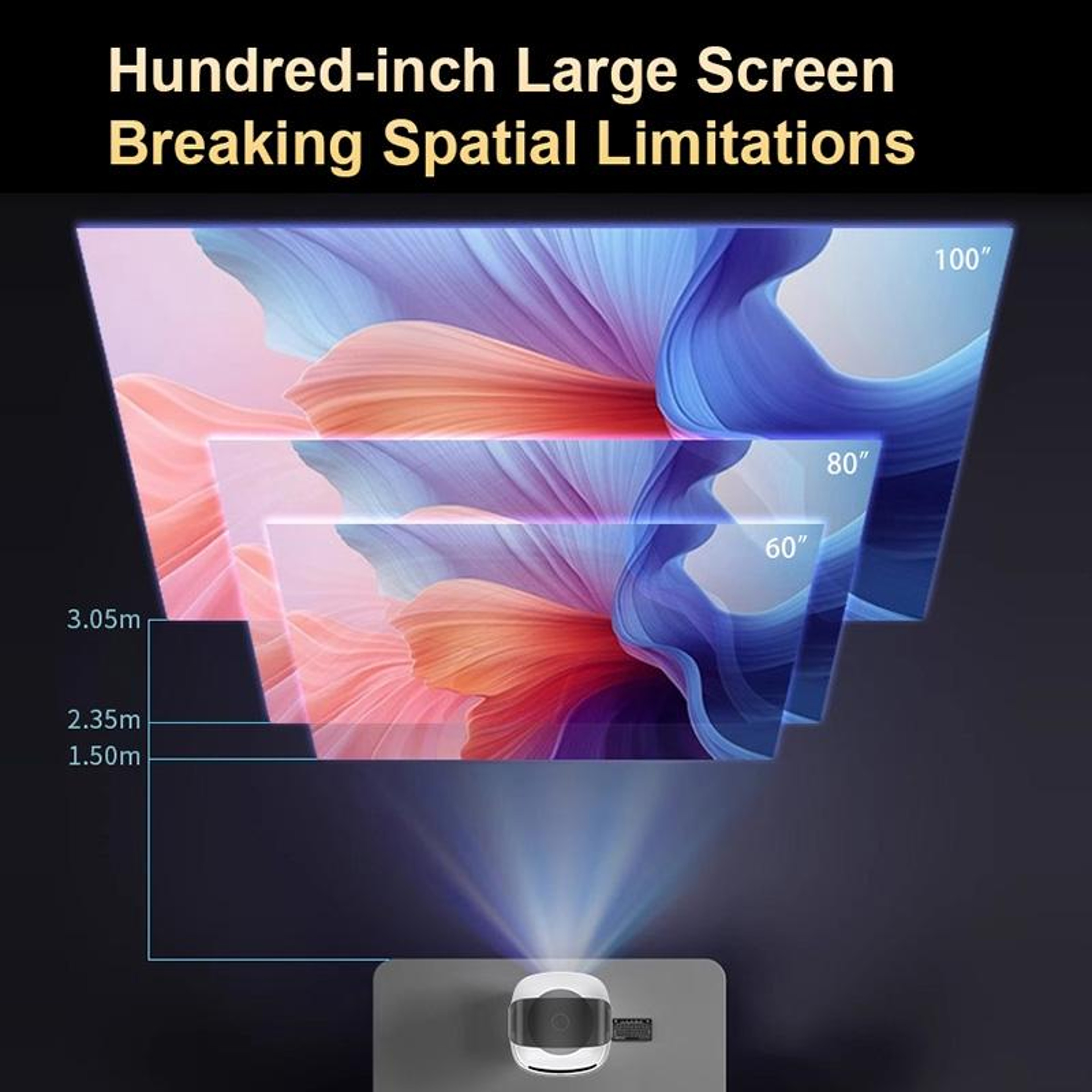 T2 Portable Projector With Android 9 WiFi Bluetooth And 240 ANSI Brightness 8