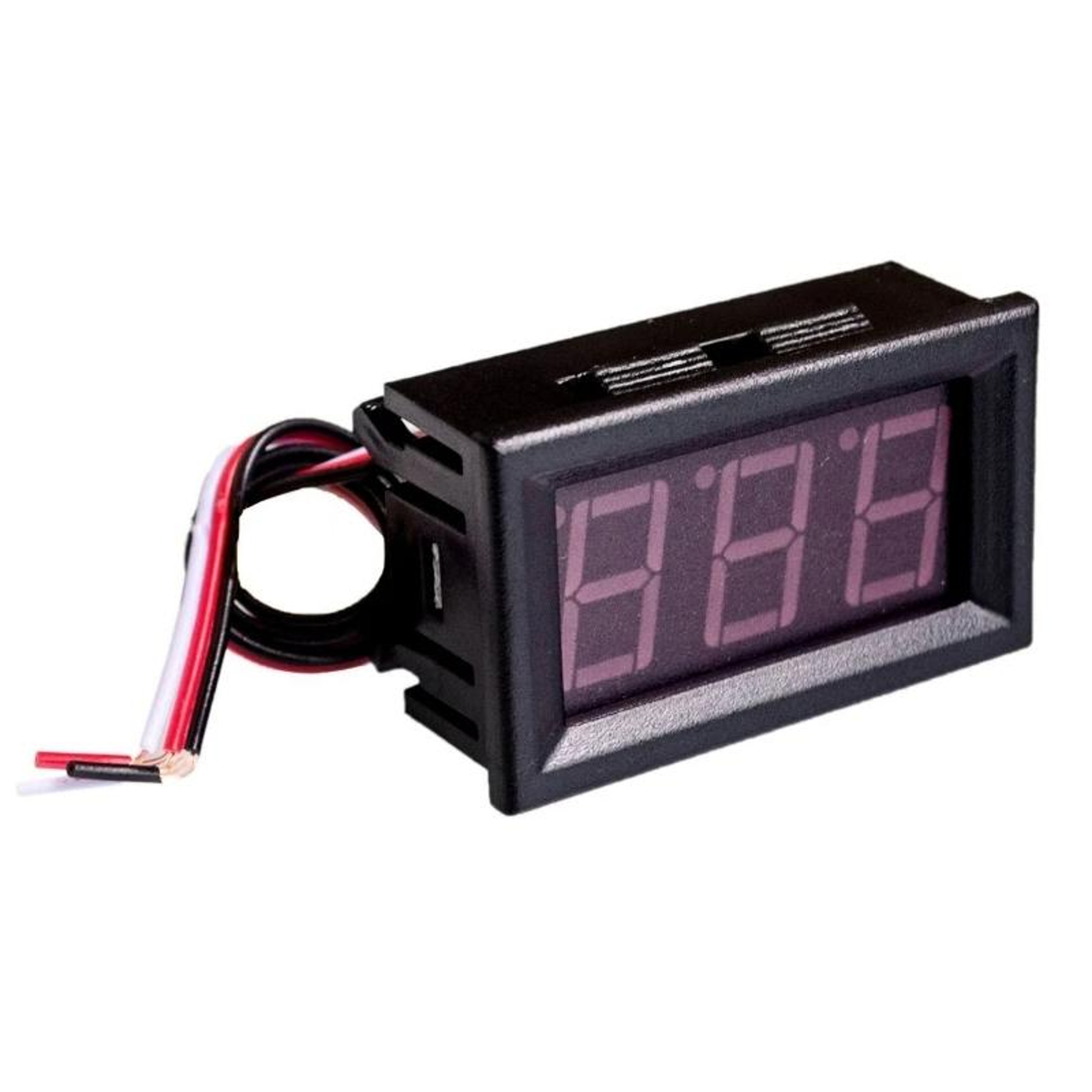 DC Digital Voltmeter 3 Wire LED Panel Meter with Reverse Polarity Protection – view 3