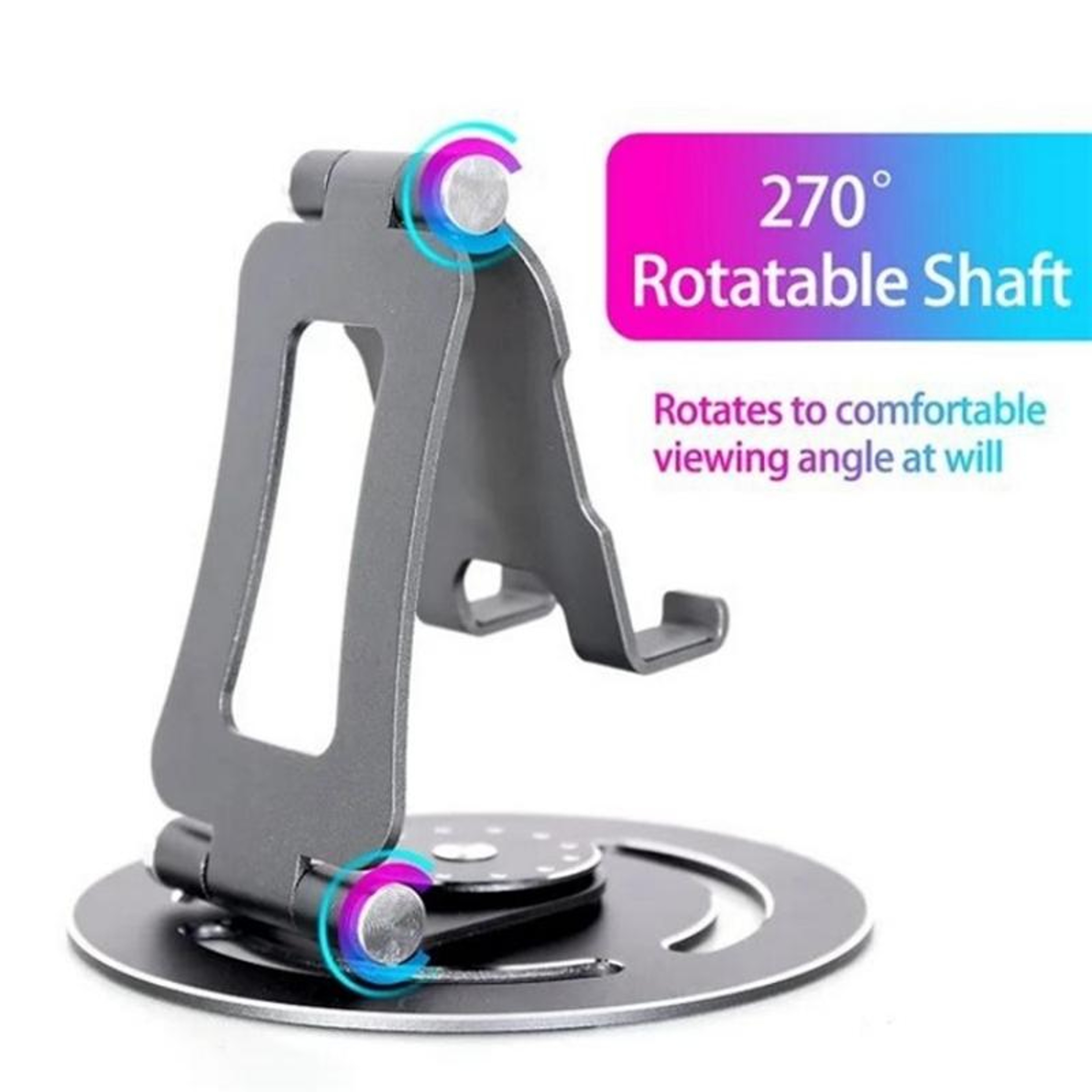 G62 360 Degree Rotating Phone Stand Foldable Adjustable Desktop Phone And Tablet Holder 1