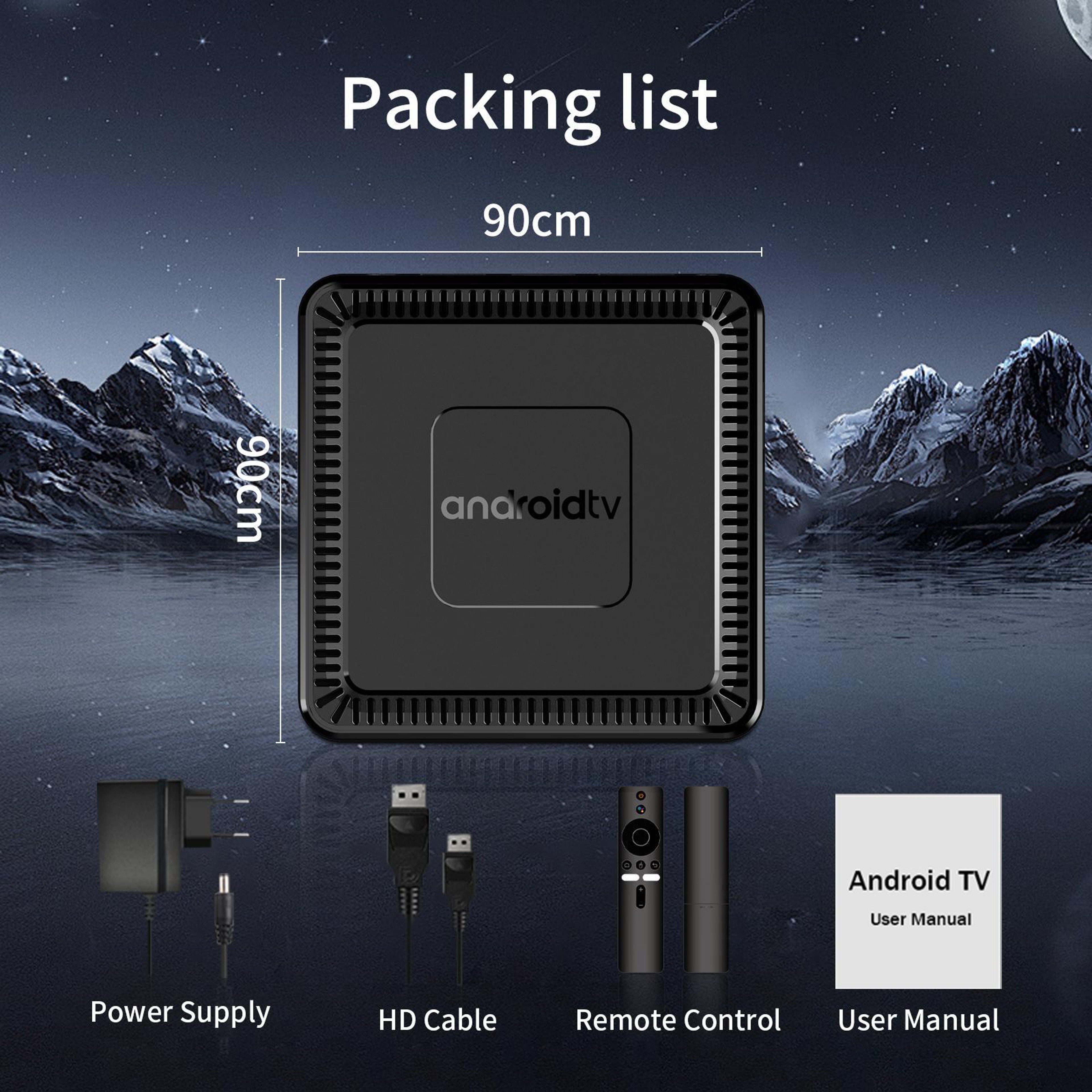 Q7 4K Android TV Box With Dual Band WiFi Bluetooth 52 And Remote Control 2