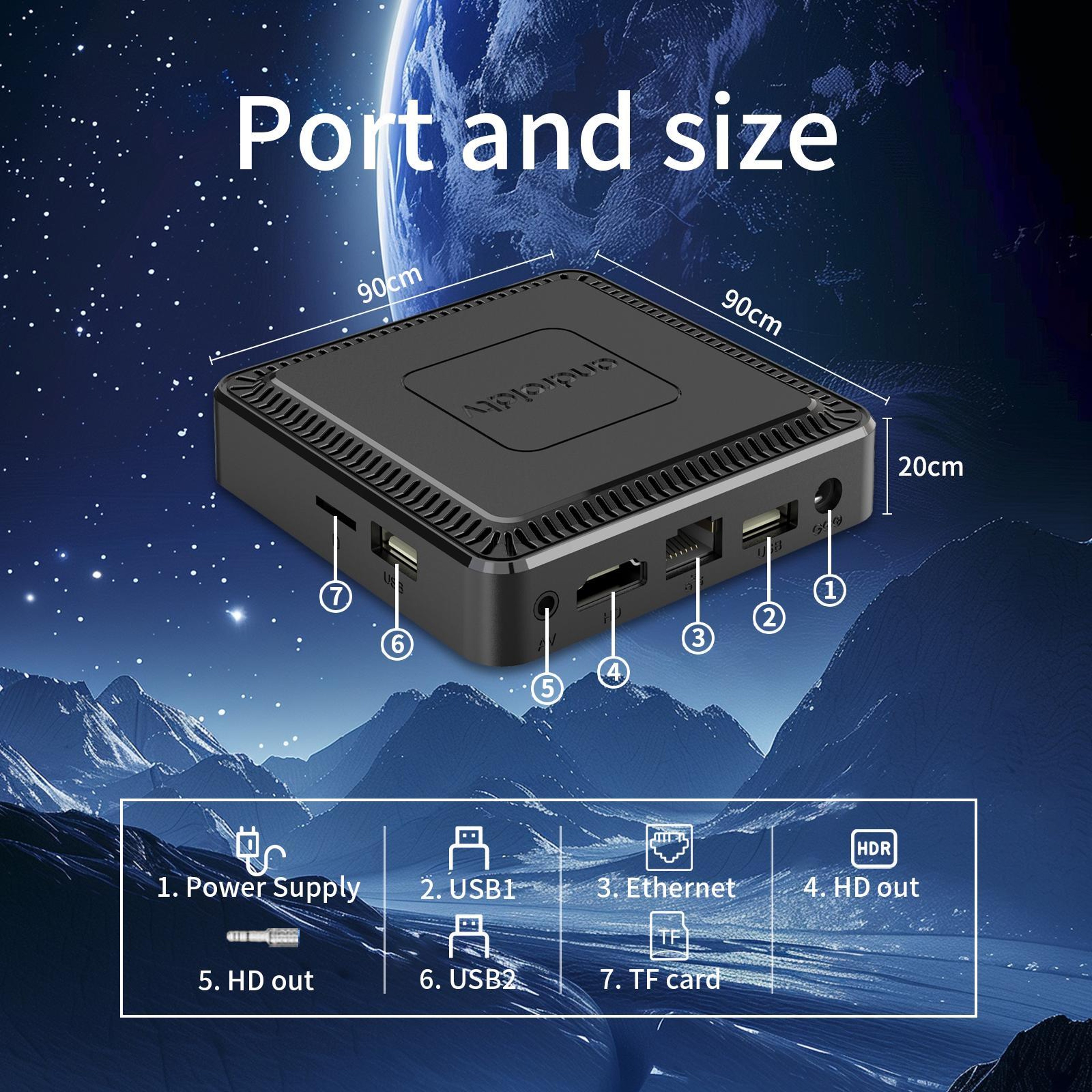 Q7 4K Android TV Box With Dual Band WiFi Bluetooth 52 And Remote Control 10