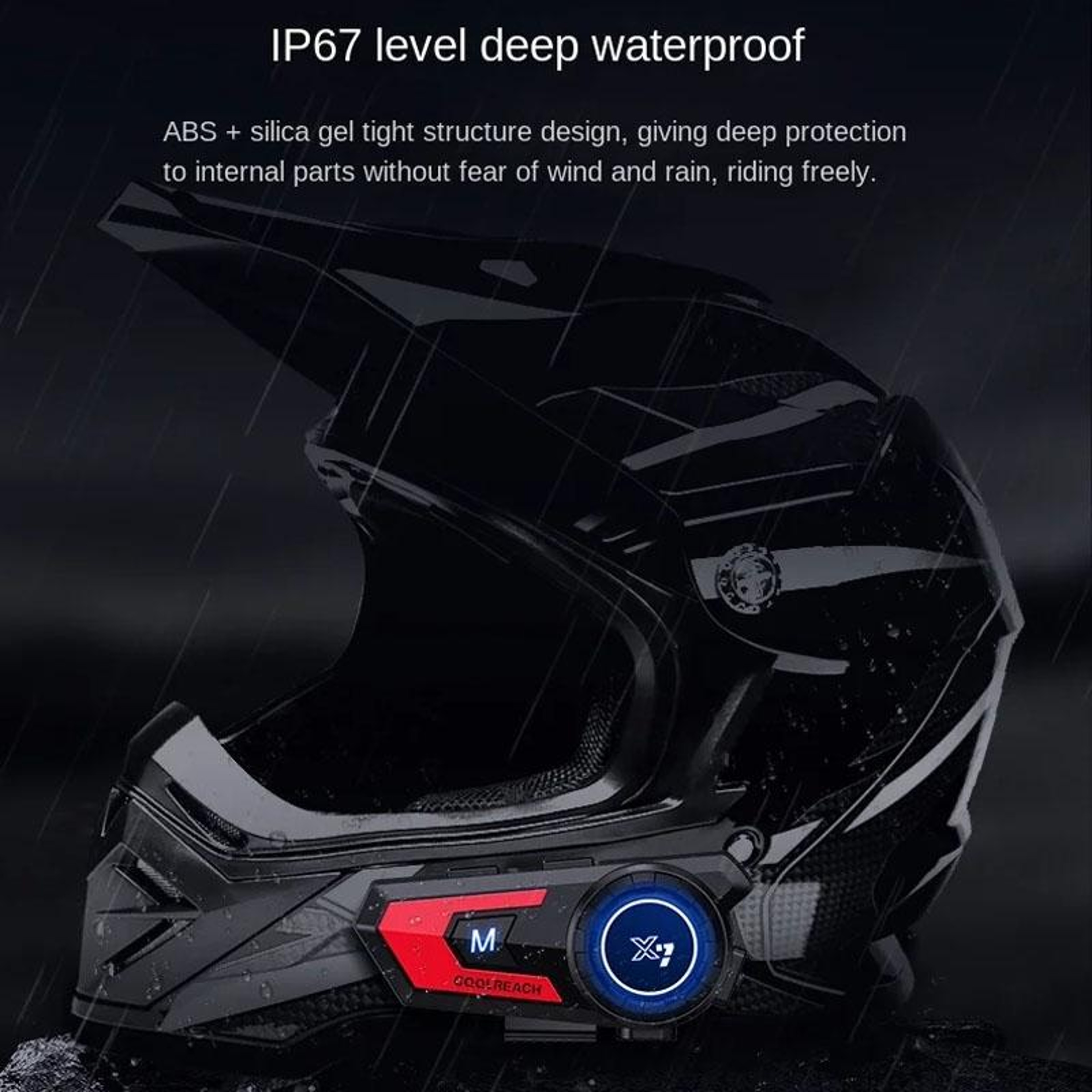 X7 Motorcycle Helmet Bluetooth Headset With Noise Reduction And 40H Playback 10