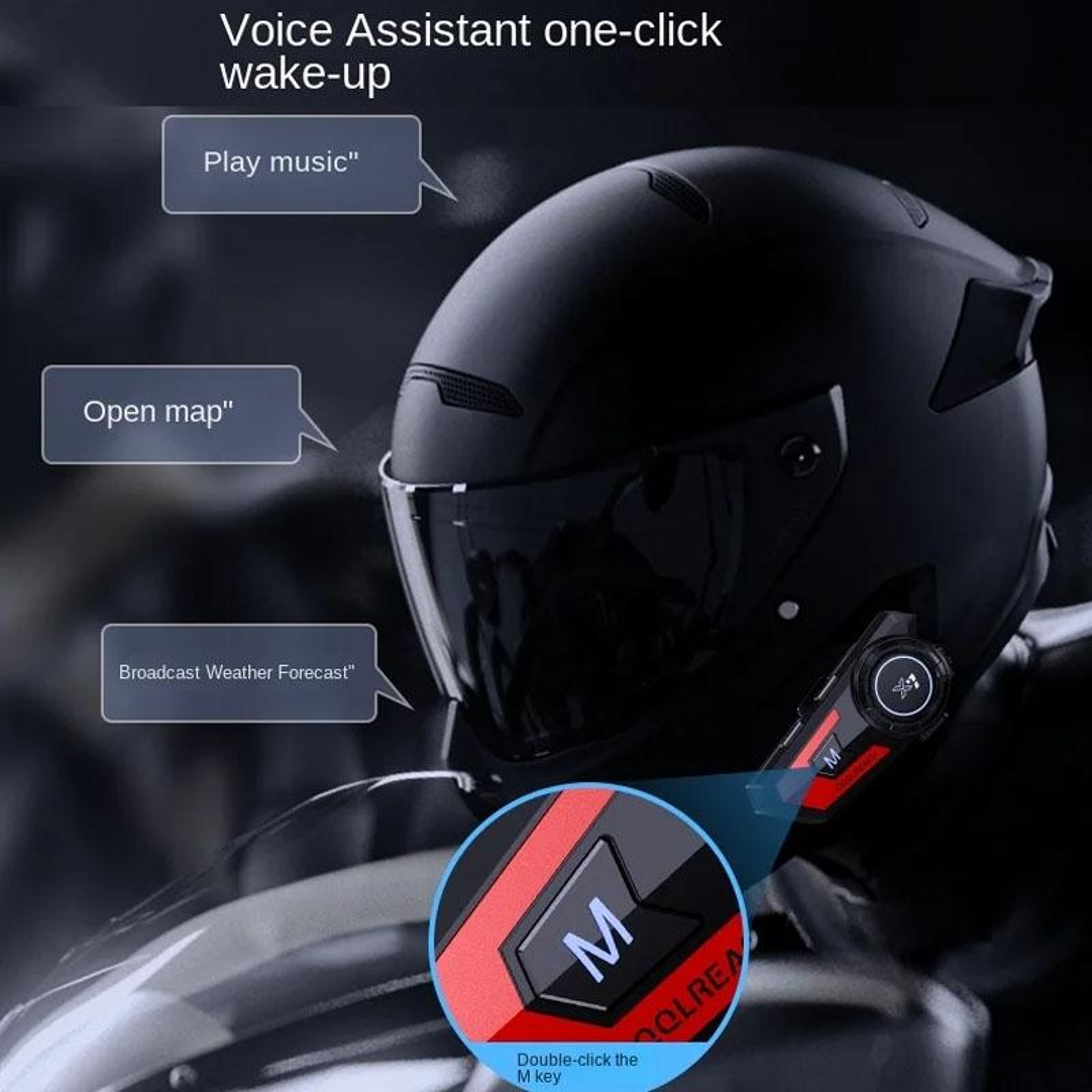X7 Motorcycle Helmet Bluetooth Headset With Noise Reduction And 40H Playback 11