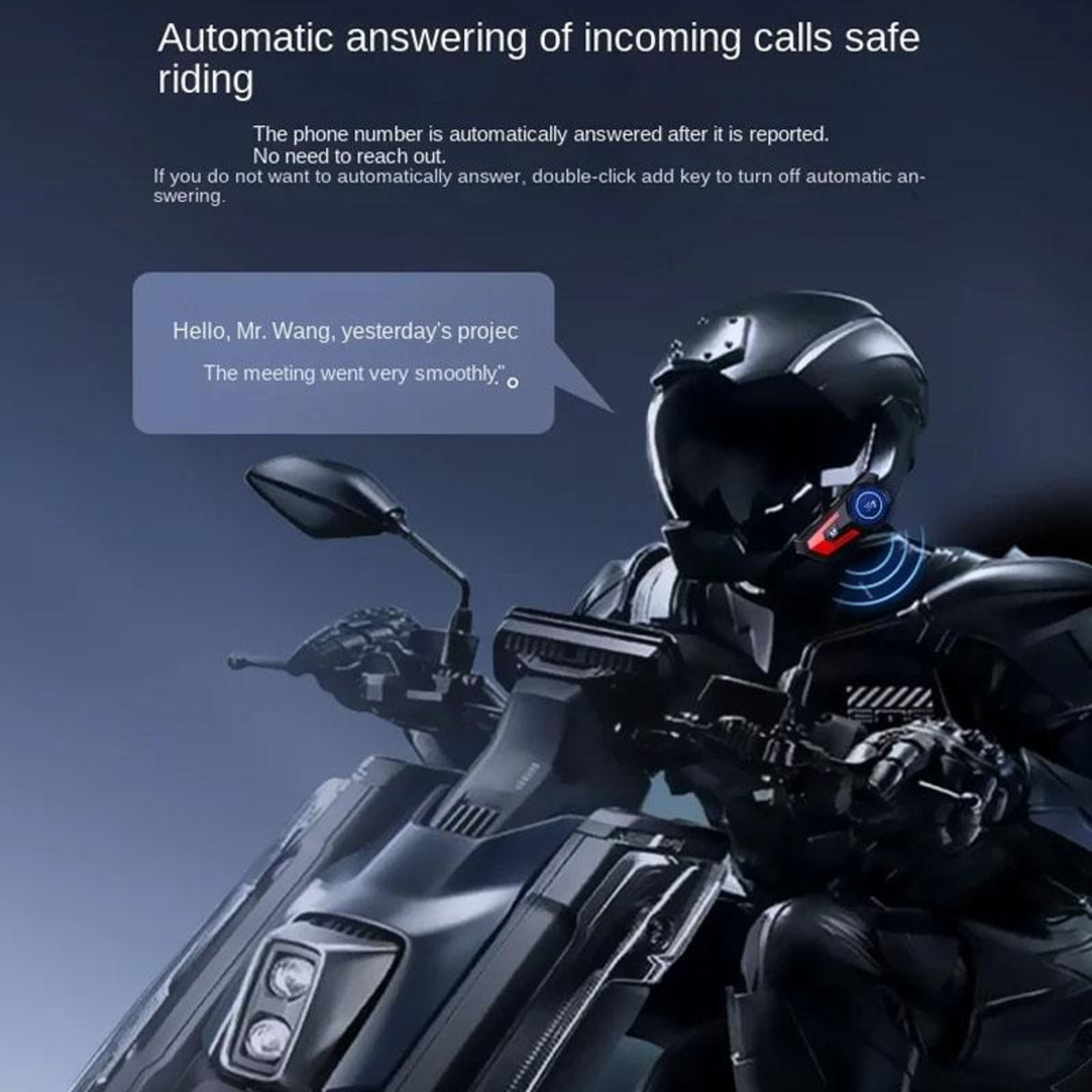 X7 Motorcycle Helmet Bluetooth Headset With Noise Reduction And 40H Playback 12