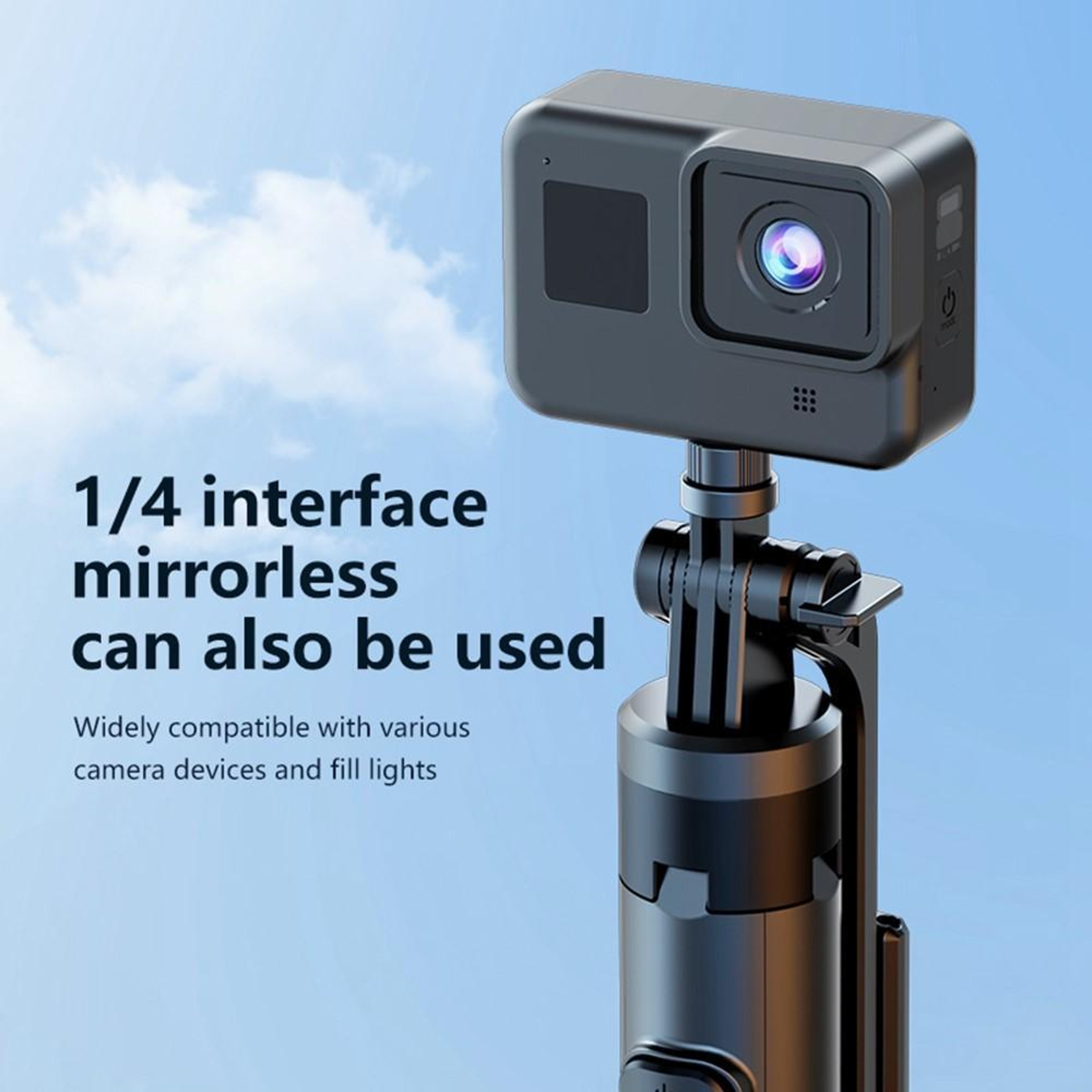 Bluetooth Selfie Stick Tripod with 4-Leg Stand – view 5