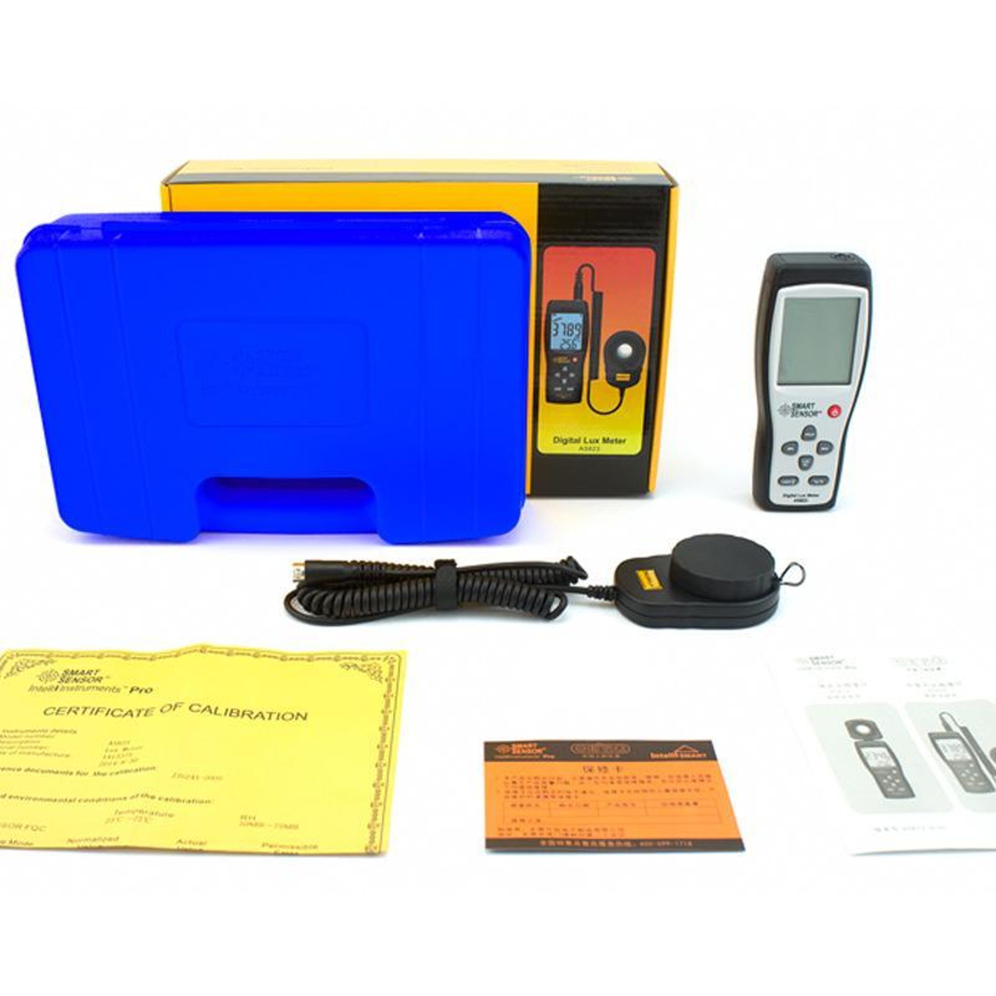 SMART SENSOR AS823 Digital Lux Meter with Split Probe 200,000 Lux Light Meter – view 7