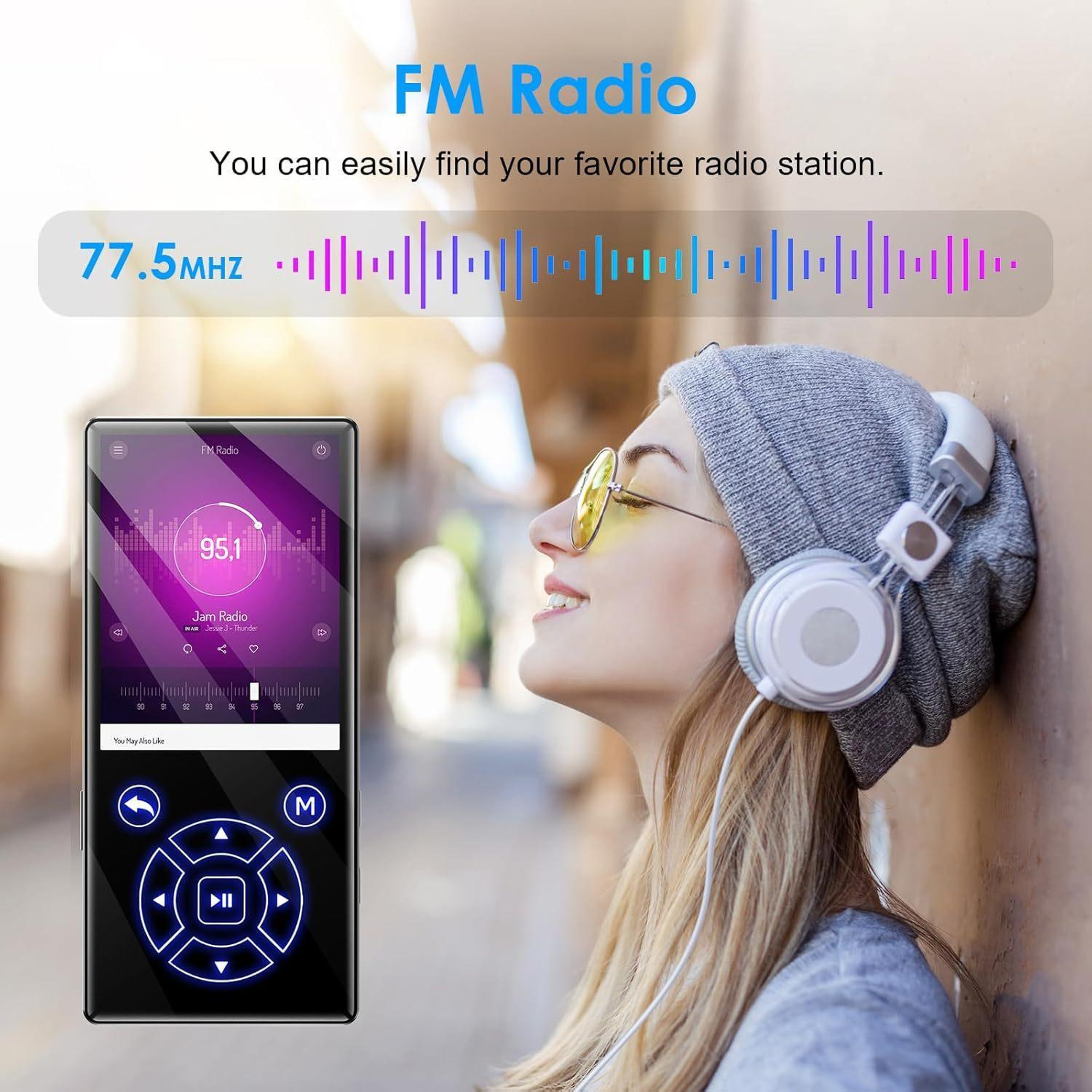 P3 Bluetooth MP3 Player With 24Inch Touchscreen HiFi Audio And FM Radio 7