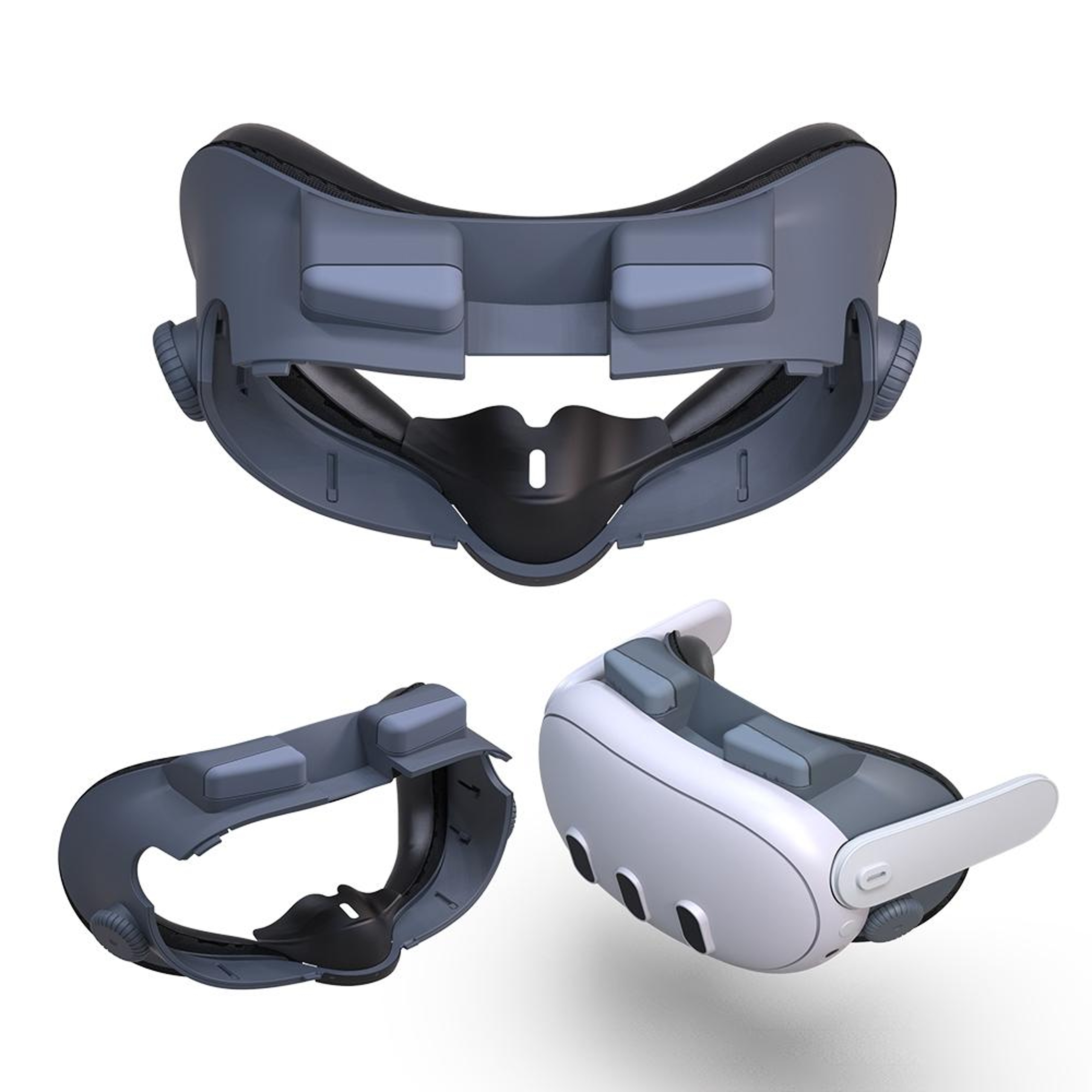 Adjustable Meta Quest 3 Facial Interface With Light Blocking Ventilation And GlassesFriendly Fit 9