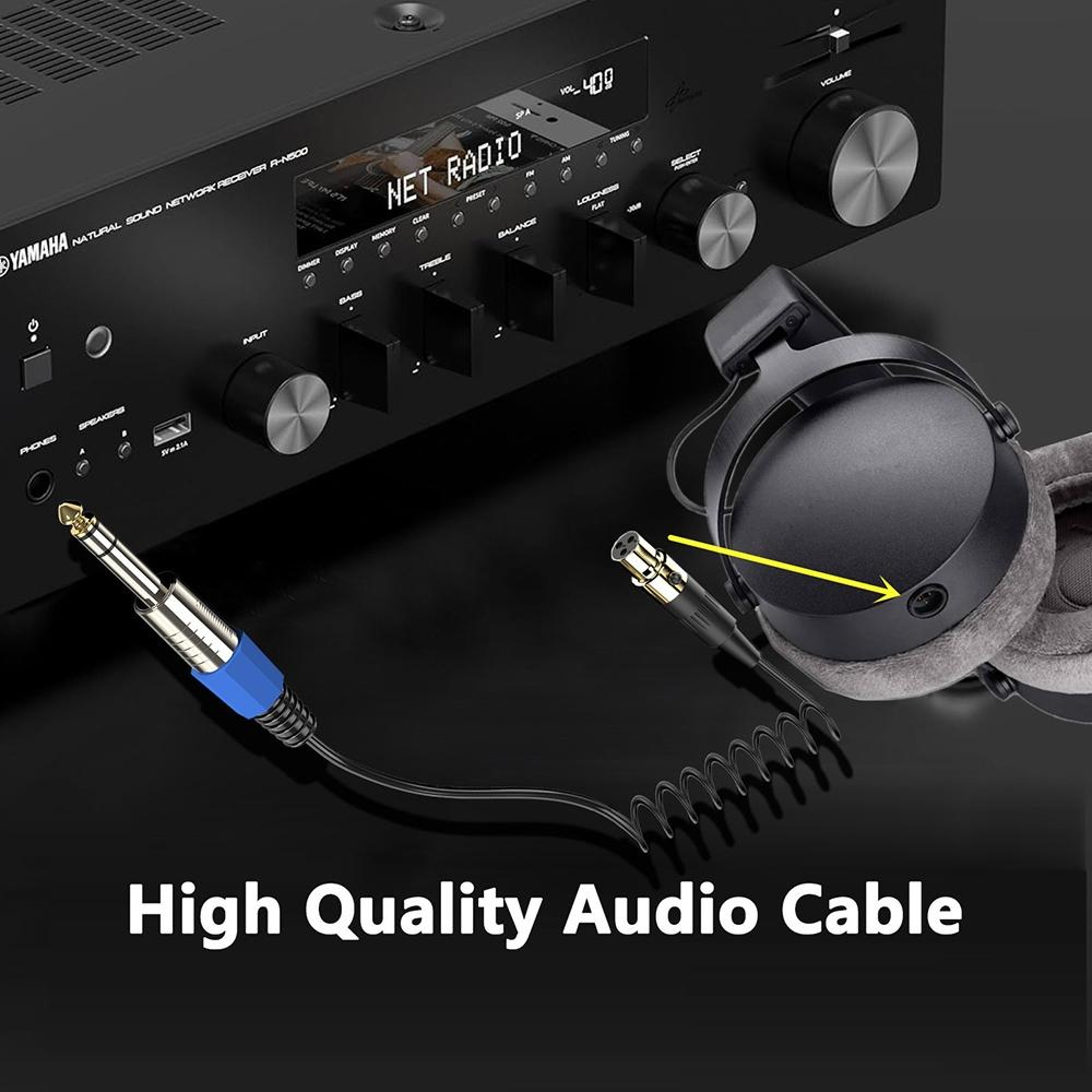 Stereo Microphone Aux Audio Cable Coiled Adapter Cable 5