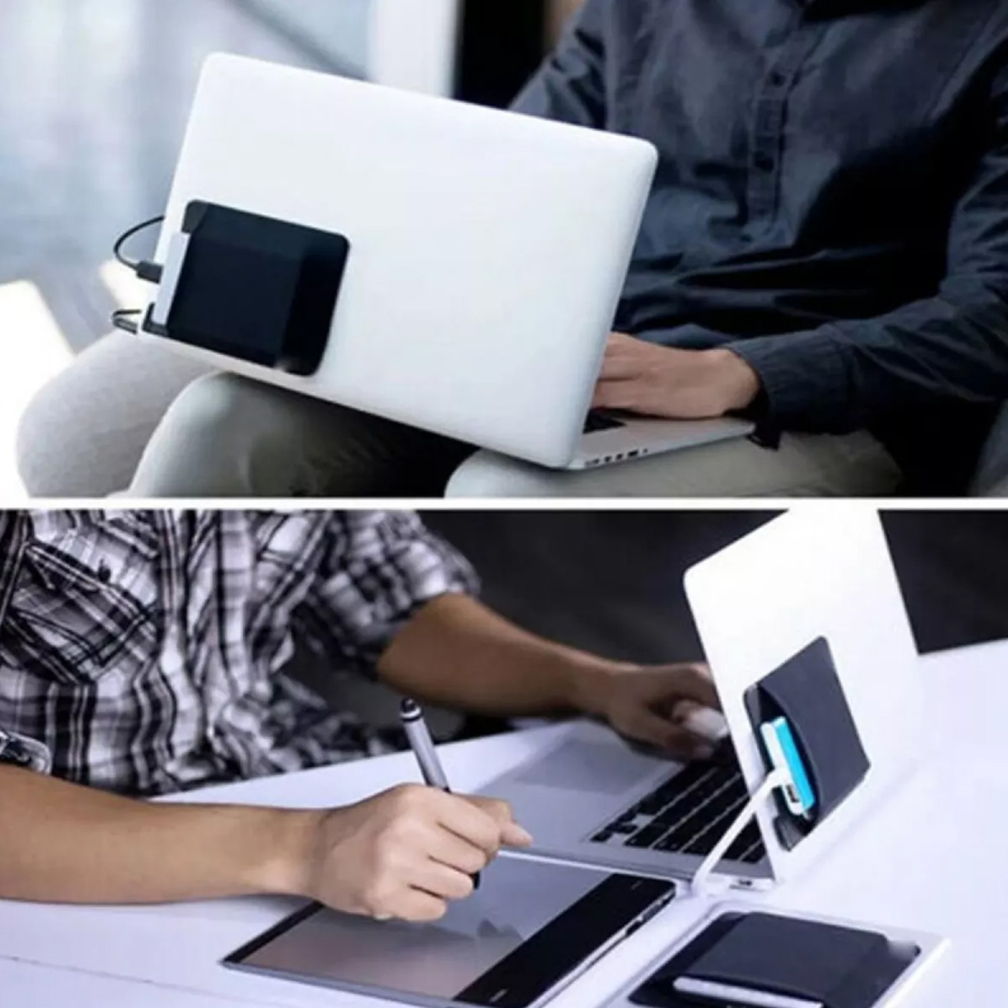 Adhesive Pocket Laptop Storage for External Hard Drives & Pens 3