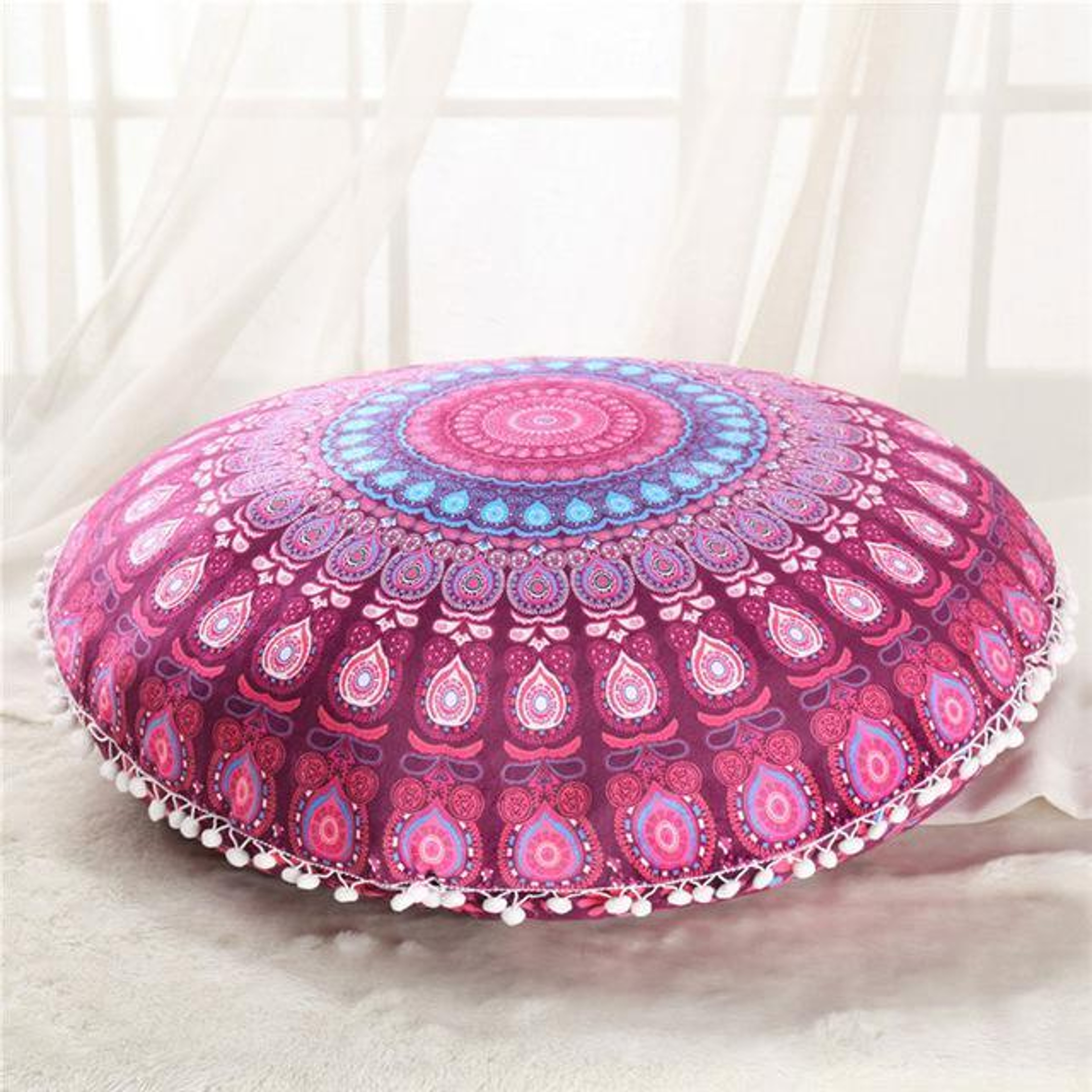 Boho Floor Pillow Cover 4