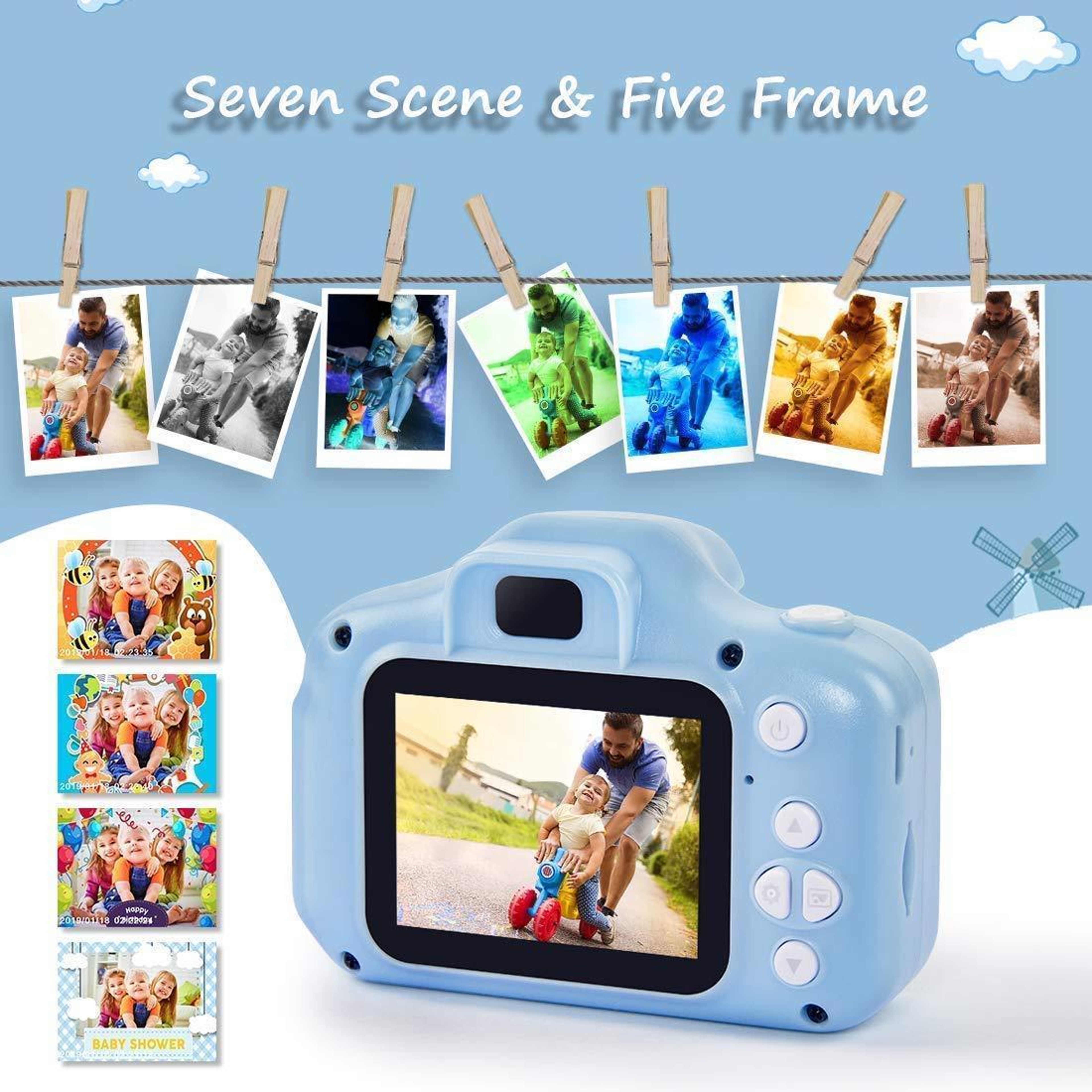 Durable kids camera for adventurous children