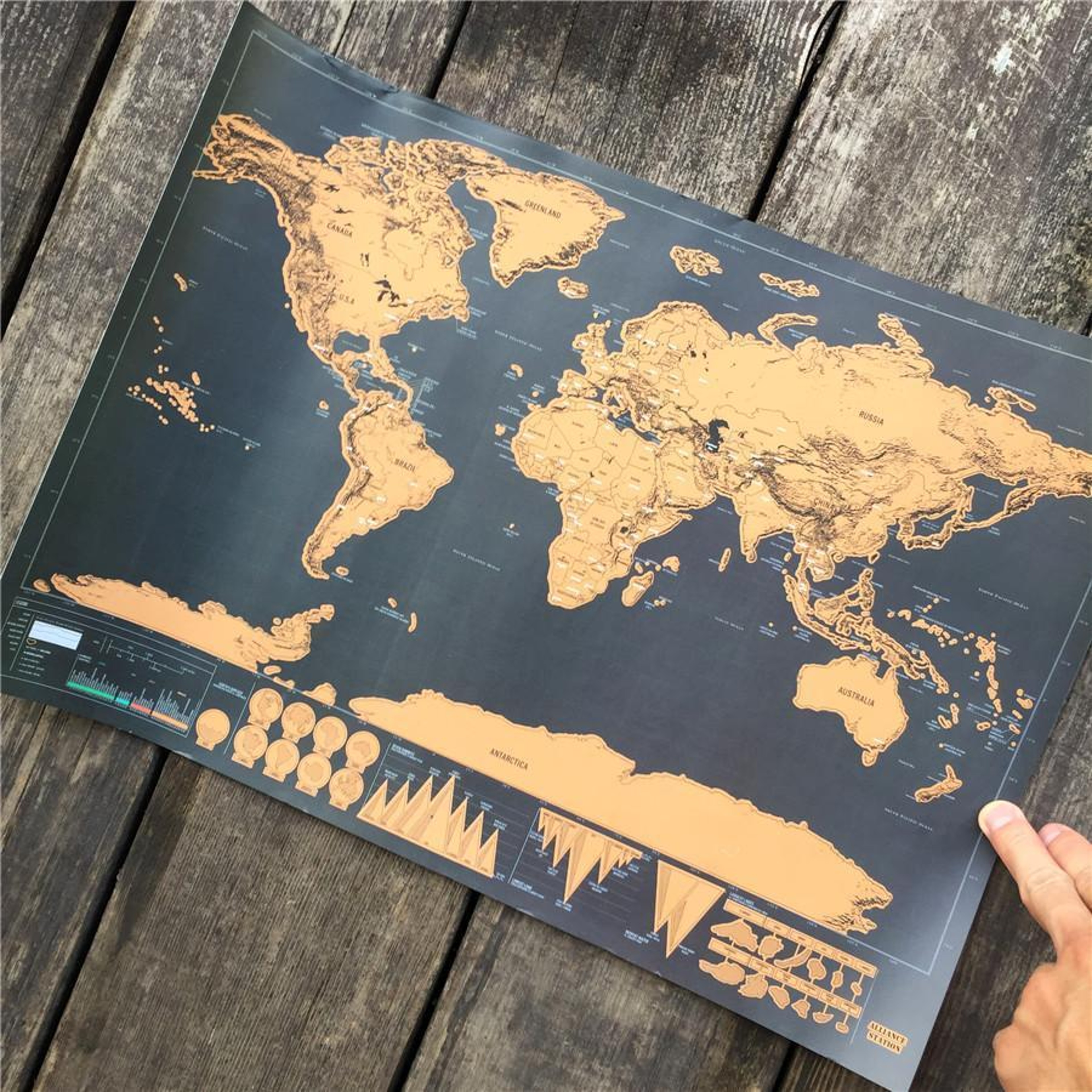 Wanderlust Scratch Off Map 2