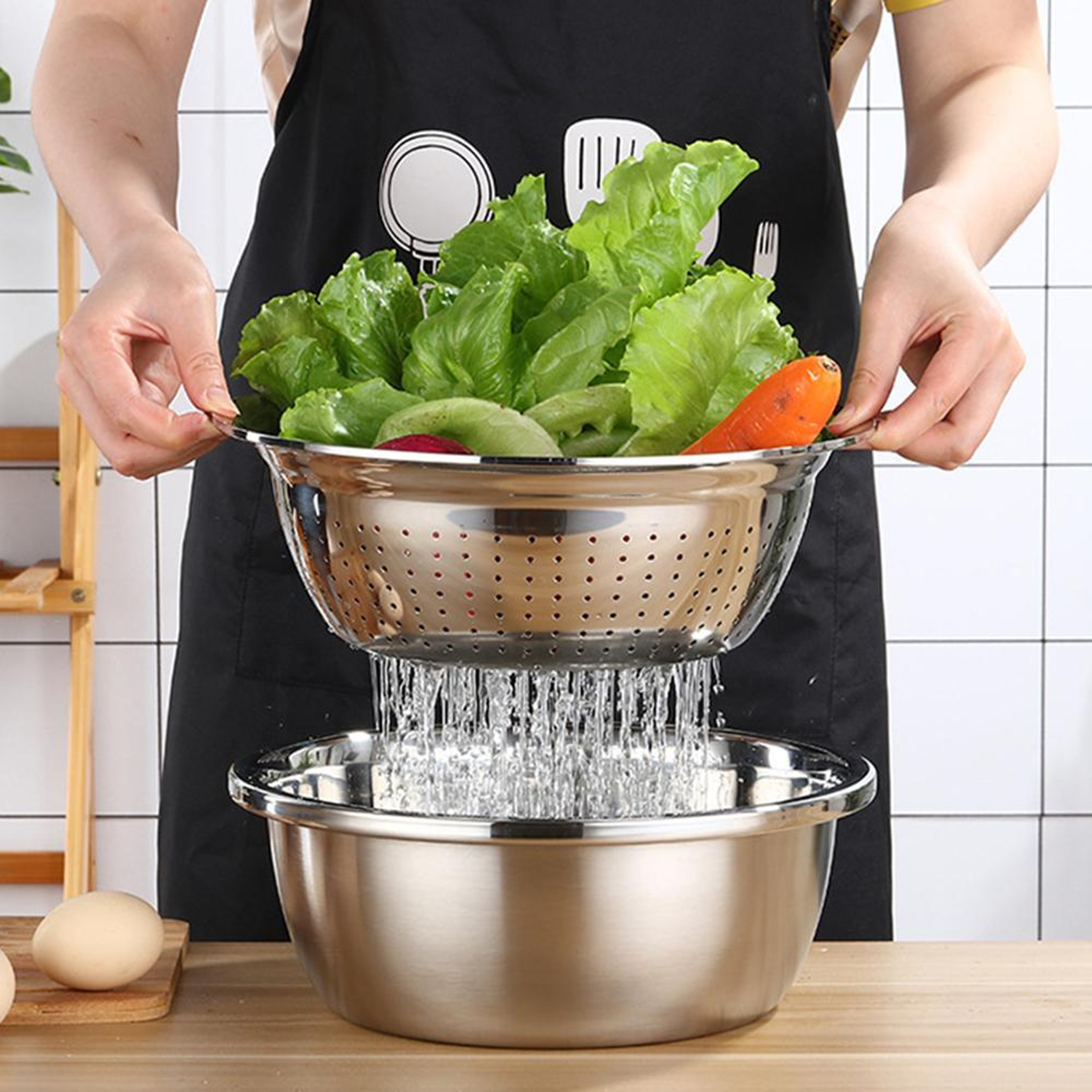 Kitchen Grater Cheese With Stainless Steel Drain Basin2