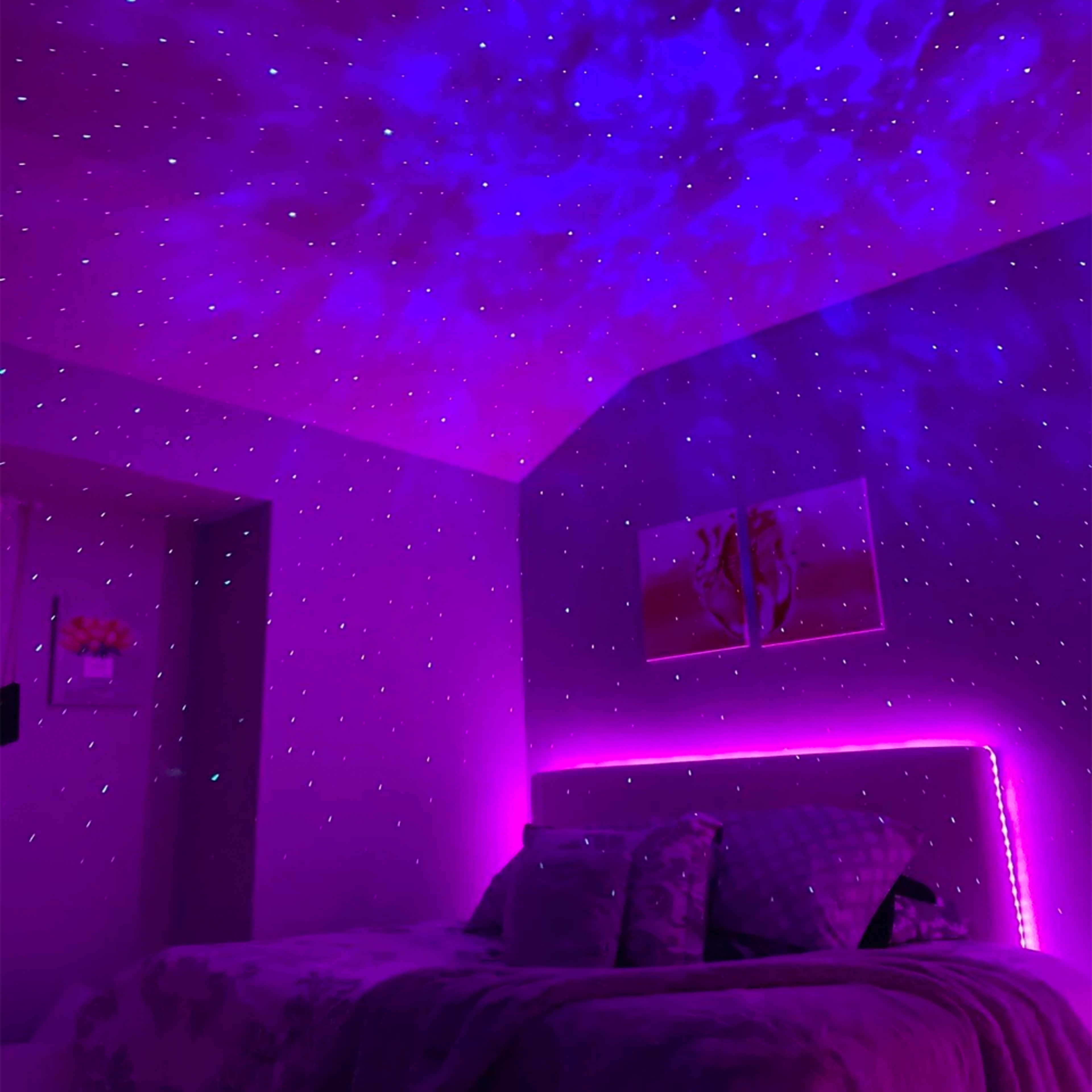 Remote Controlled Bluetooth Music Starry Galaxy Projector Light 3