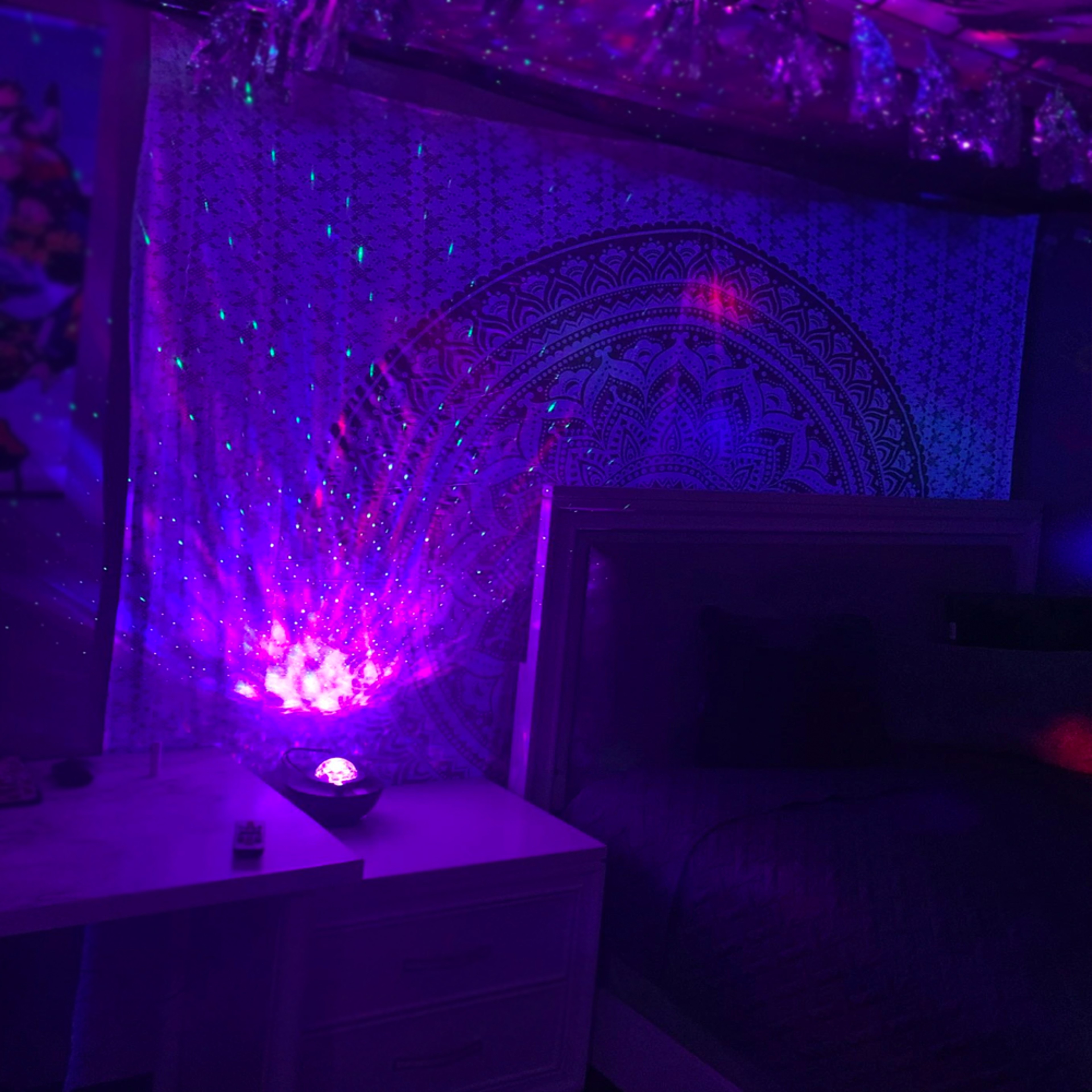 Remote Controlled Bluetooth Music Starry Galaxy Projector Light 6