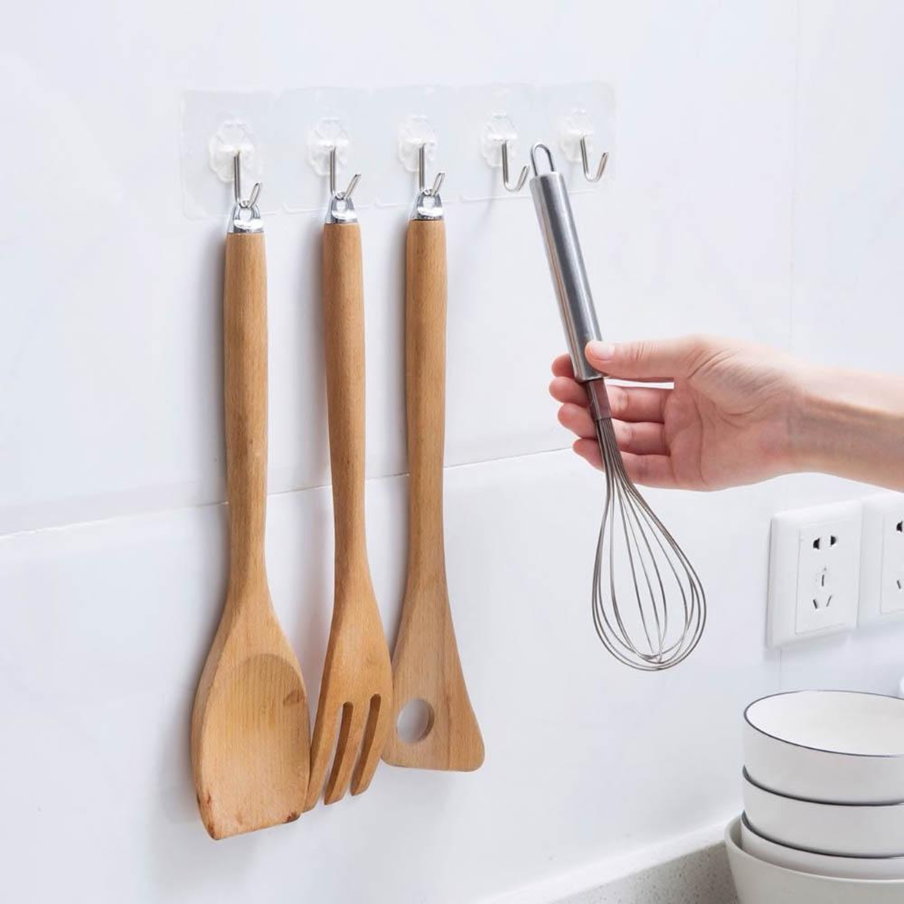 Adhesive Hooks For Walls (5 Pieces) 5