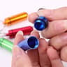 Minimalist aluminum keychain medication holder