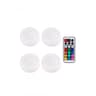 13 Color Self-Adhesive LED Push Lights With Remote 4 pcs