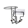 Motorcycle Helmet Hanging Wall Mount Rack black