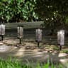 Moroccan Tower Solar Lanterns (4 Pack) - Elegant Black Plastic, Easy Installation, Eco-Friendly Garden Lighting6
