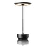 Metallic Cordless Rechargeable Waterproof Table Lamps black