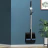 Vertical Folding Broom And Dustpan Set  Soft Bristles Easy Cleaning 9