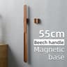 Premium 55CM Magnetic Wooden Shoehorn With Long Handle  Easy Shoe Wear Support 3