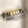 WallMounted Bathroom Accessories NoDrill Shampoo Shelf Makeup Organizer Aluminum Alloy Storage Hold 7