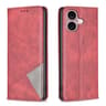 IPhone 16  16 Plus Rhombus Texture Magnetic PU Leather Wallet Case With Card Holder Kickstand 0