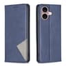 IPhone 16  16 Plus Rhombus Texture Magnetic PU Leather Wallet Case With Card Holder Kickstand 4