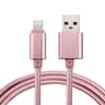 Braided Gold Lightning Charging Cable 1M Fast Sync USB Data Charger For IPhone And IPad 5